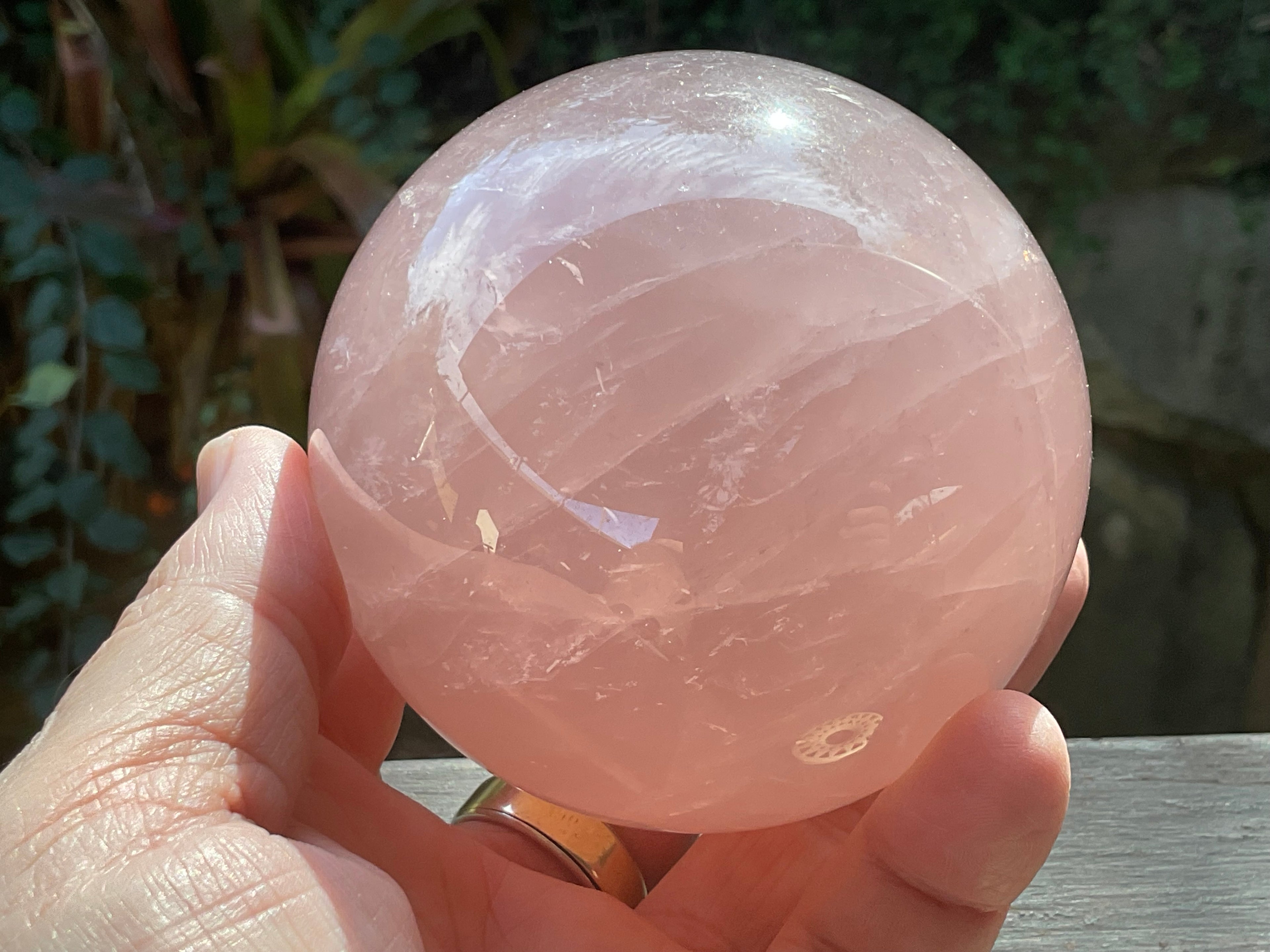 730g Large Lavender Rose Quartz Sphere