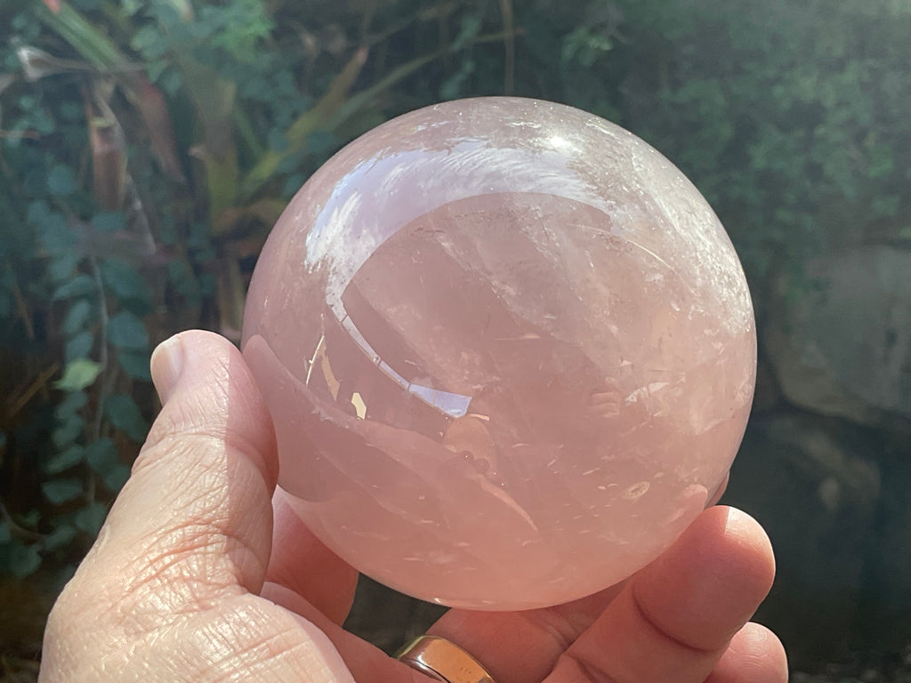 730g Large Lavender Rose Quartz Sphere