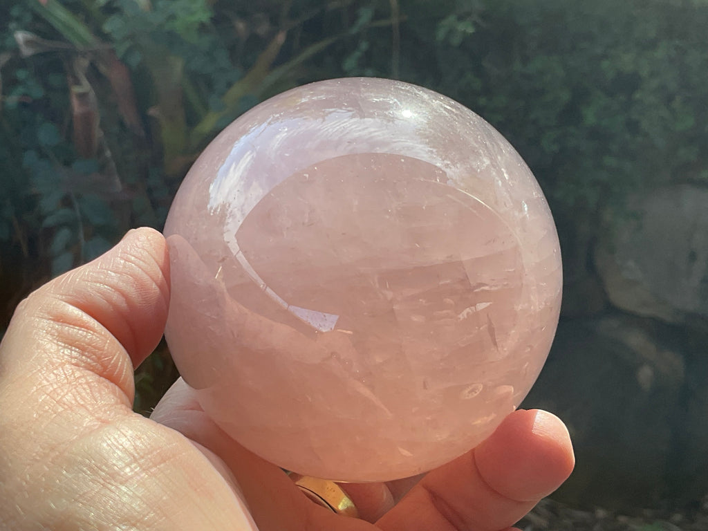 730g Large Lavender Rose Quartz Sphere