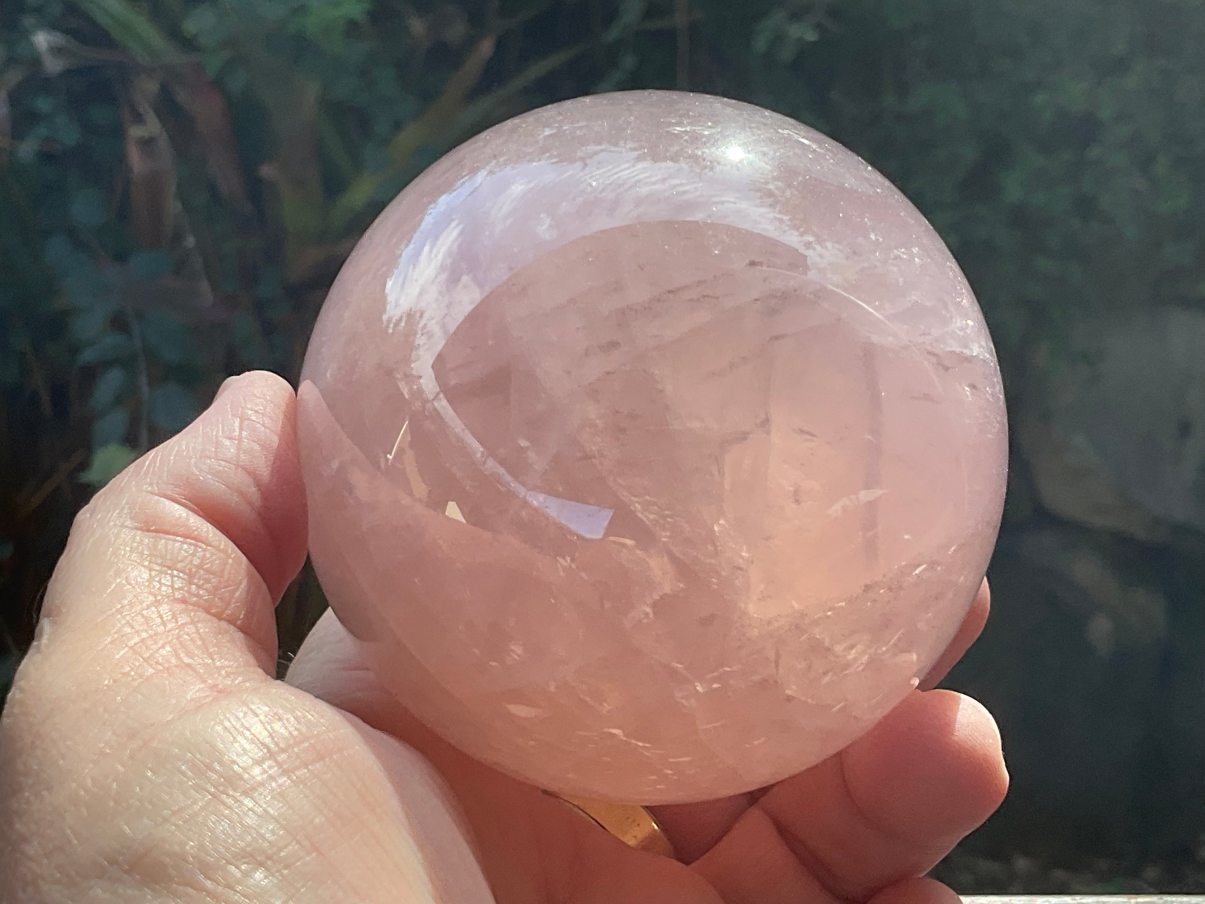 730g Large Lavender Rose Quartz Sphere