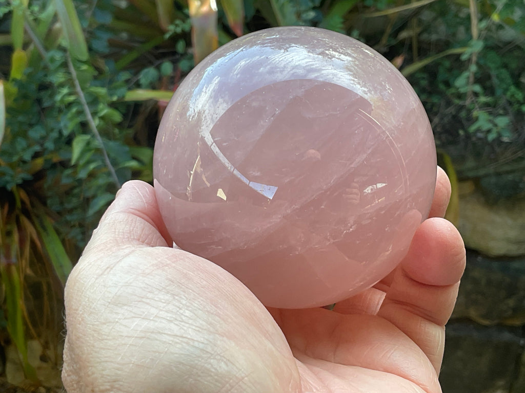 730g Large Lavender Rose Quartz Sphere