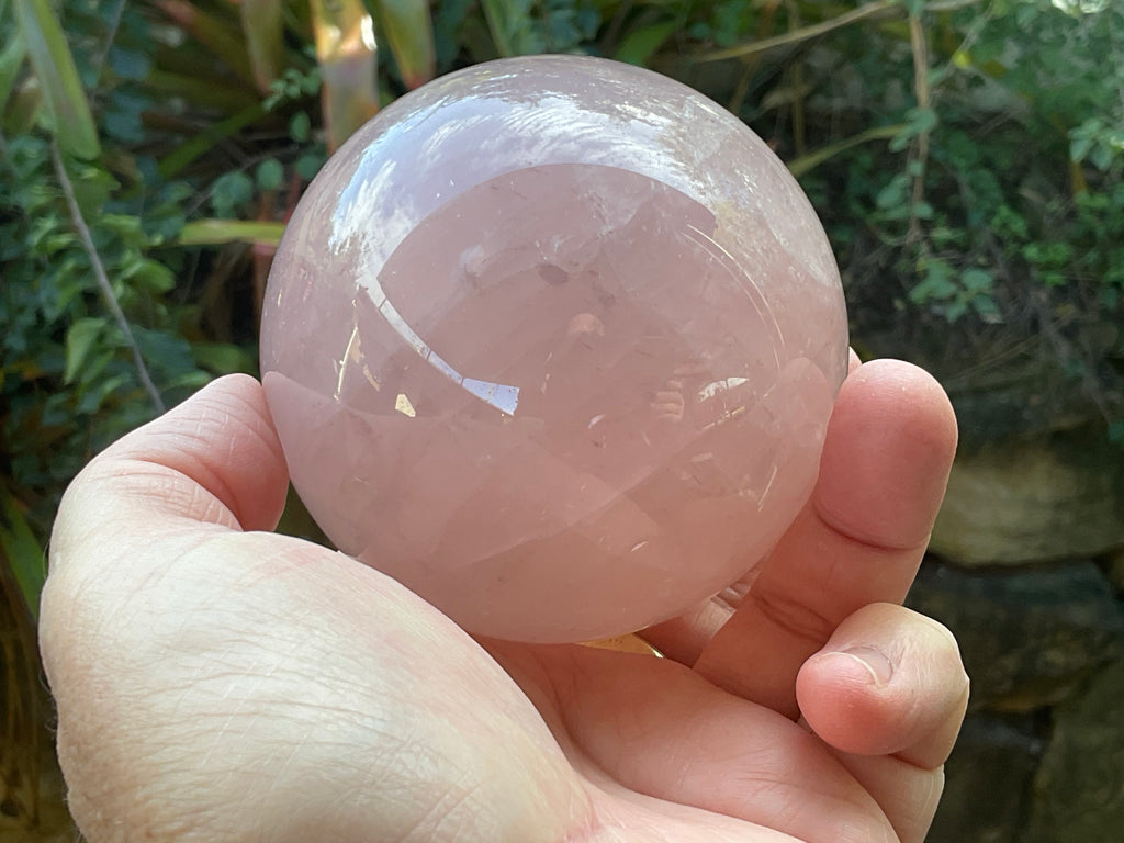730g Large Lavender Rose Quartz Sphere