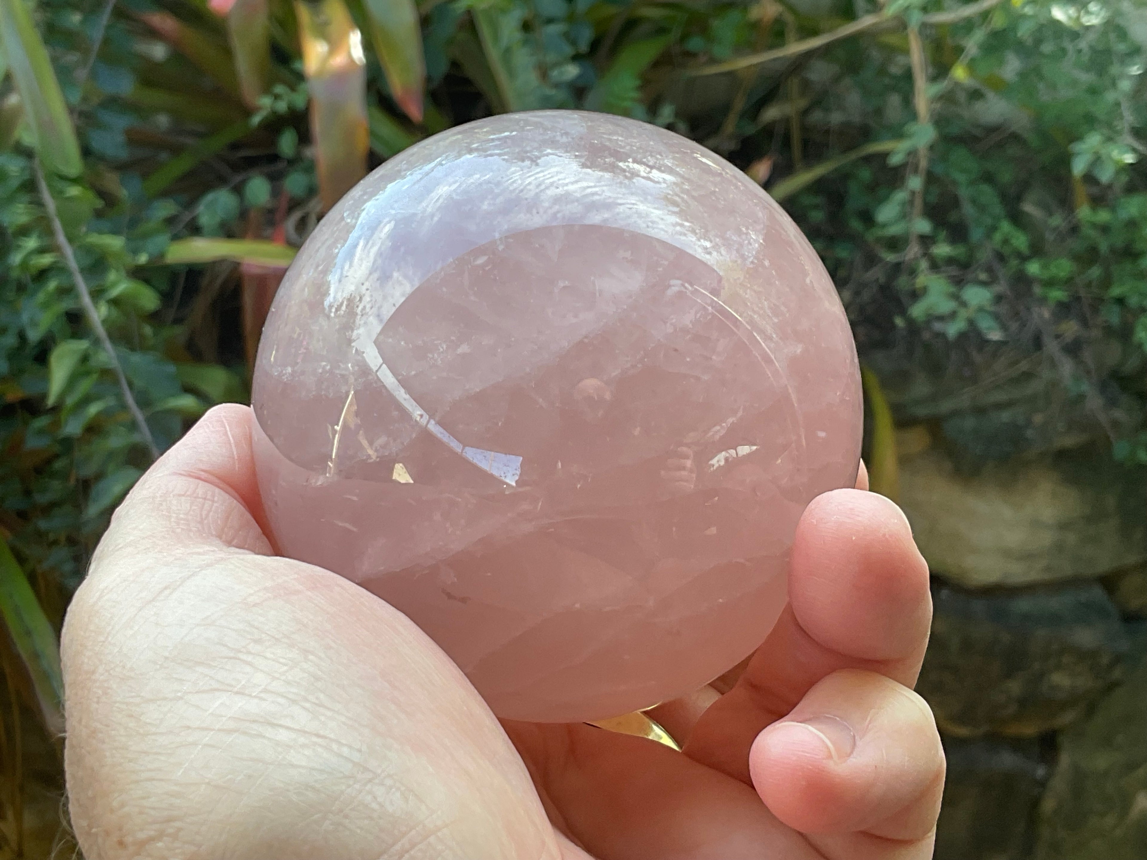 730g Large Lavender Rose Quartz Sphere