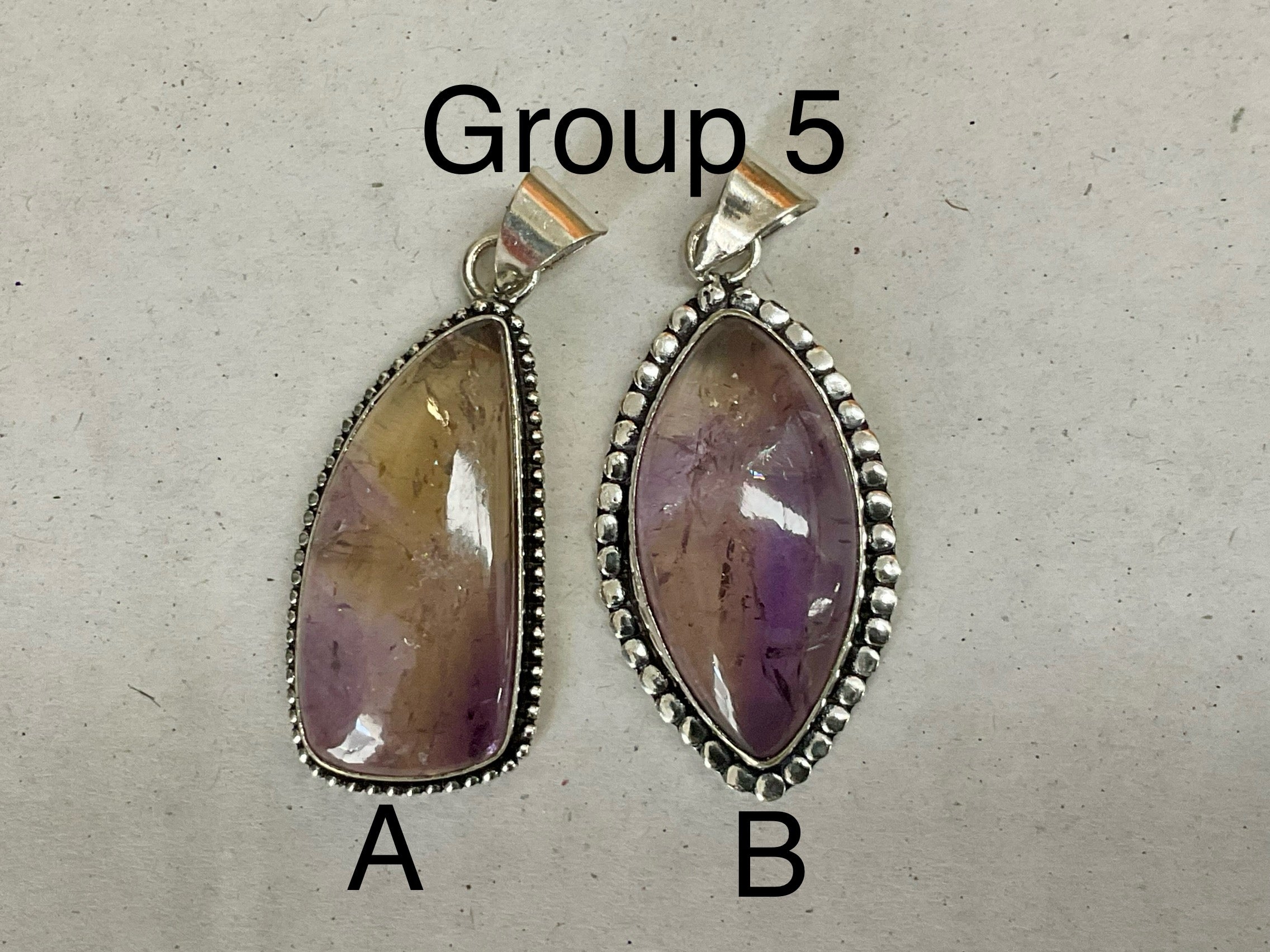 Antique Style Ametrine Pendant 5B