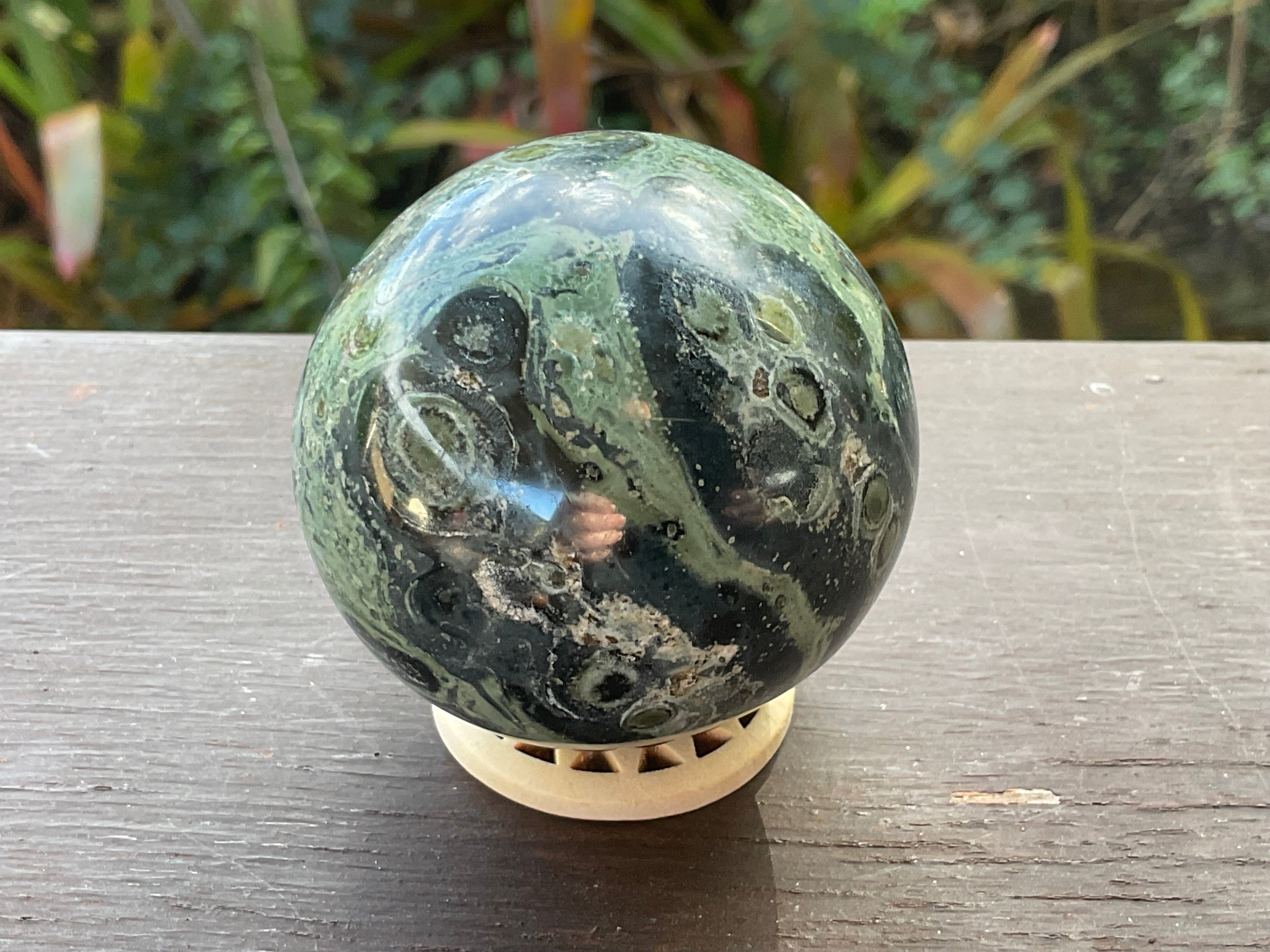 226g Kambaba Jasper Sphere 2A