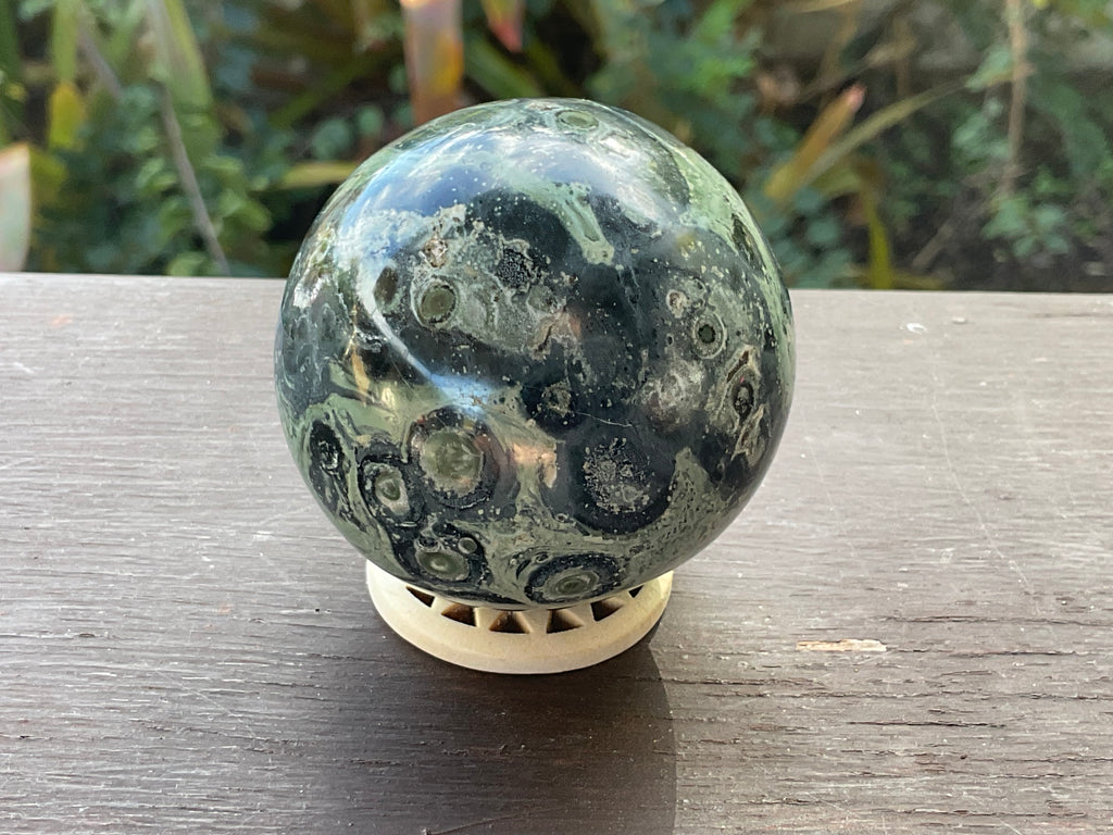 226g Kambaba Jasper Sphere 2A