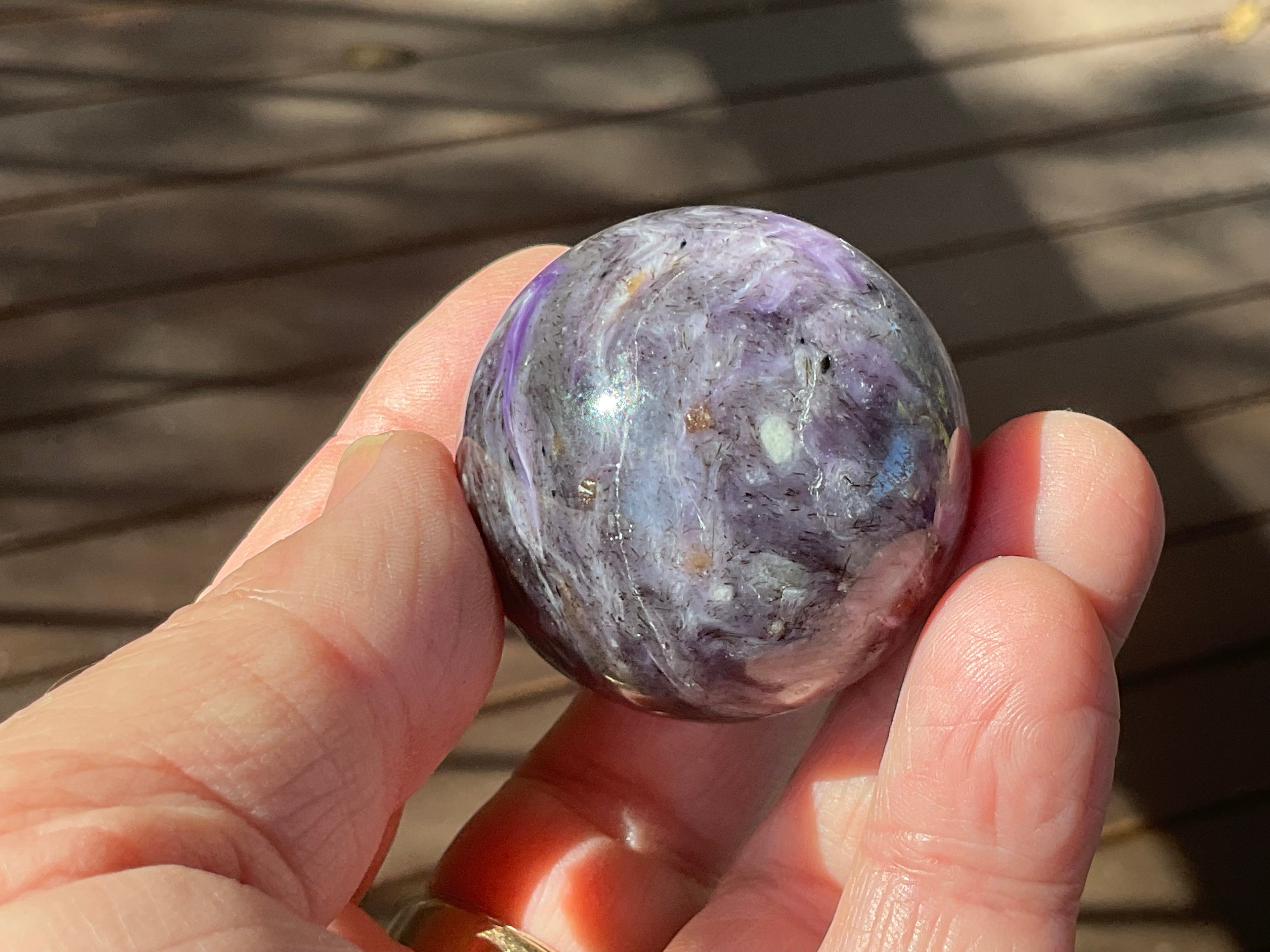 90g Charoite Sphere B