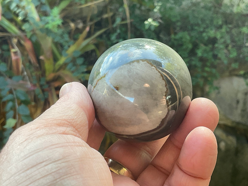 183g Polychrome Jasper Sphere 1B