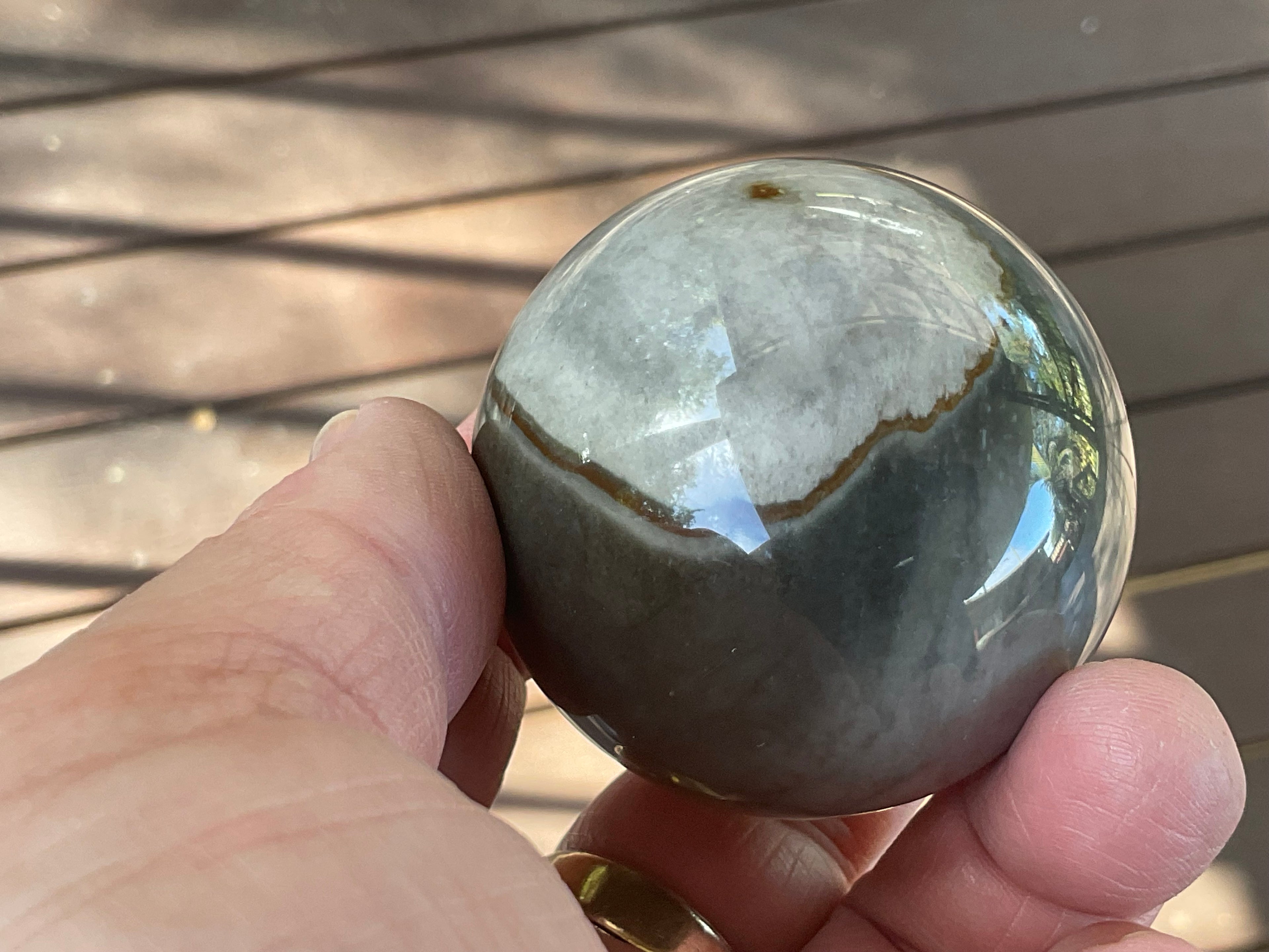 183g Polychrome Jasper Sphere 1B