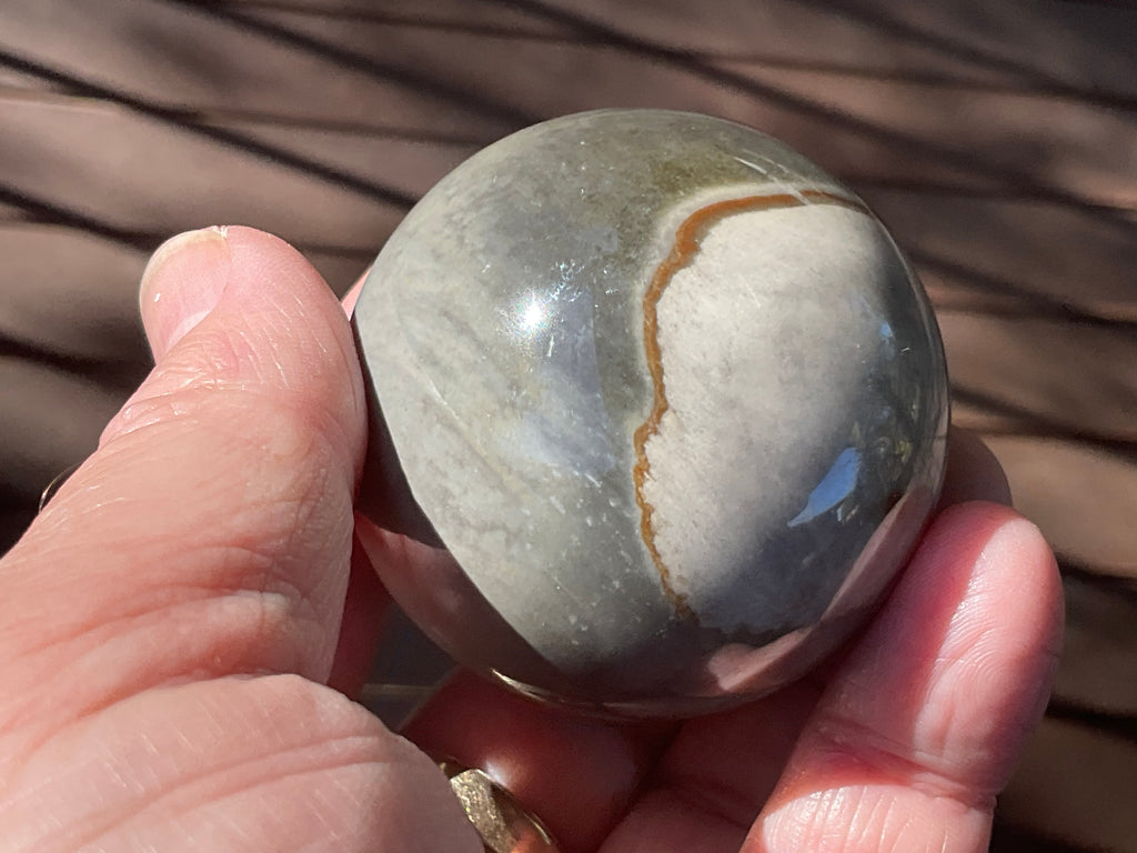 183g Polychrome Jasper Sphere 1B