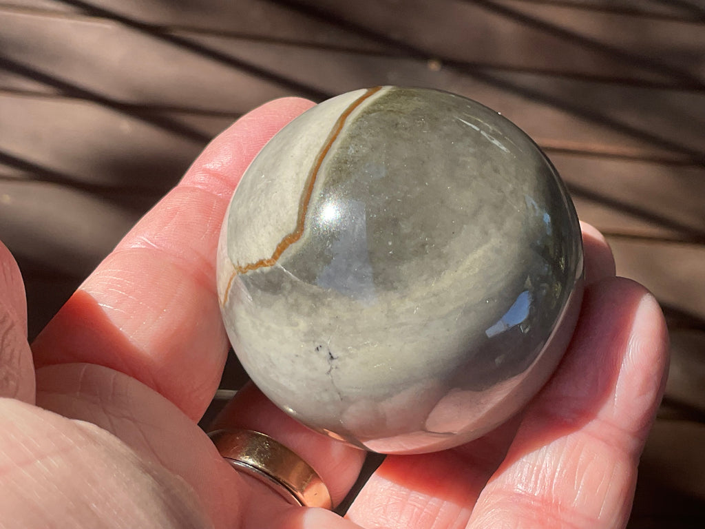183g Polychrome Jasper Sphere 1B