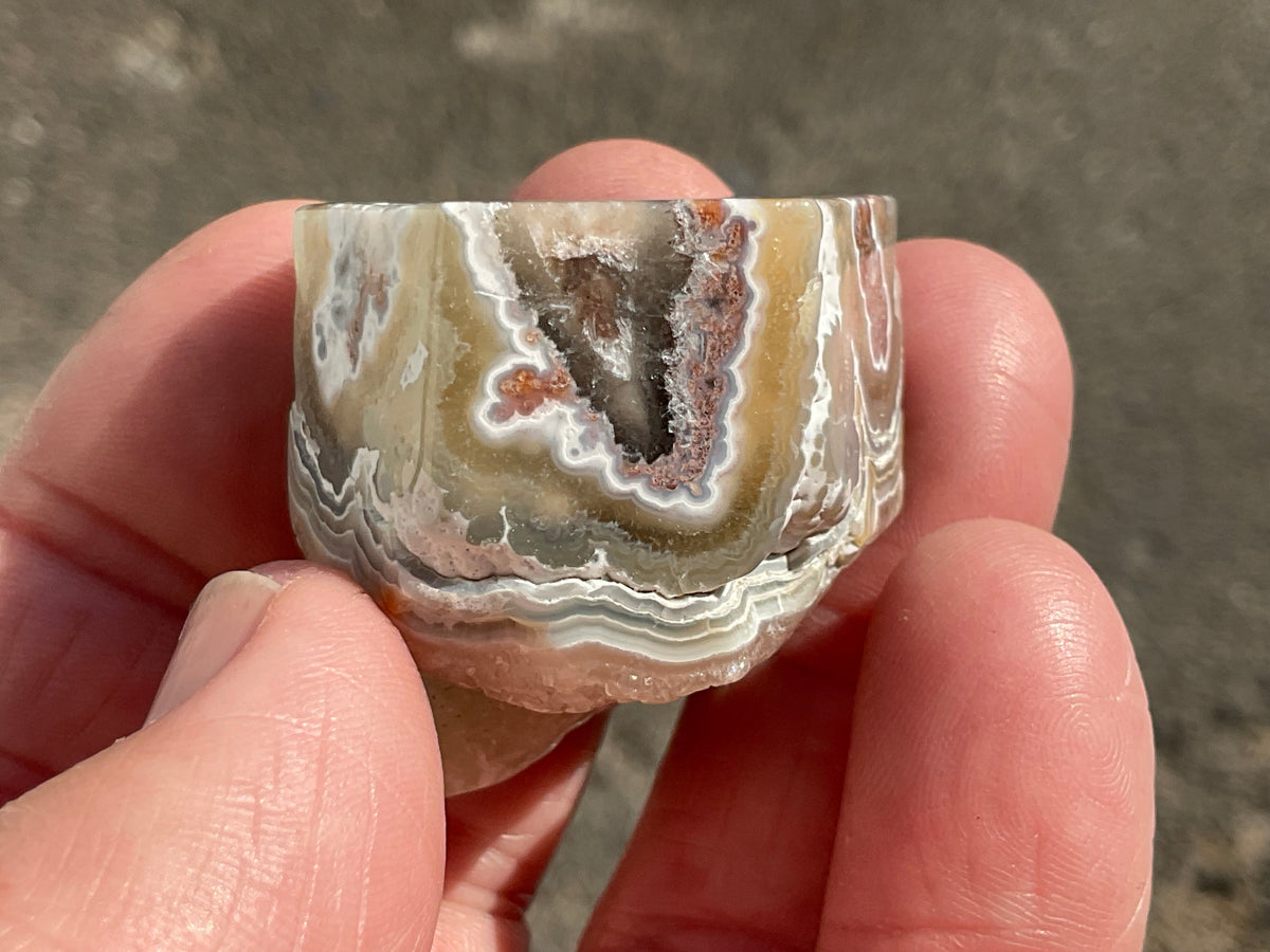 42g Mexican Crazy Lace Agate Freeform 15C