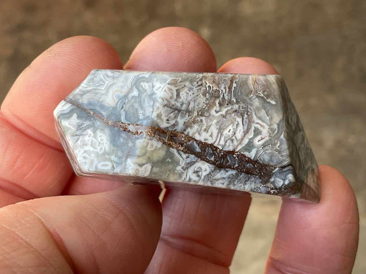 46g Mexican Crazy Lace Agate Freeform 17A