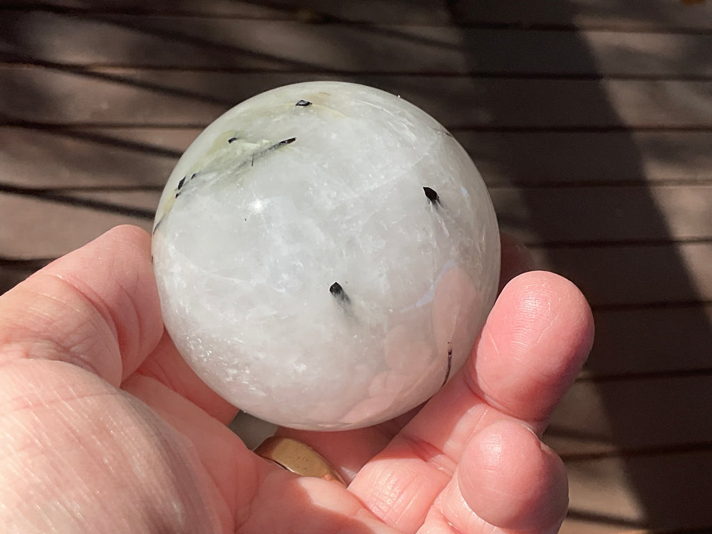 300g Tourmalated Quartz Sphere 1A
