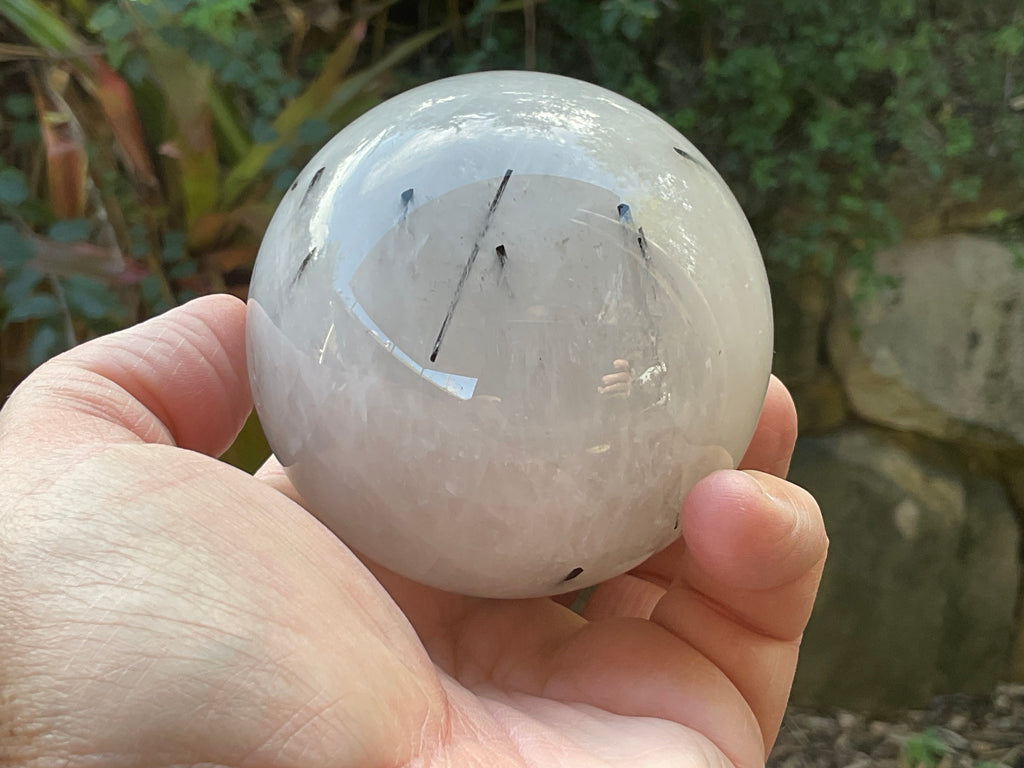 550g Tourmalated Quartz Sphere 3B