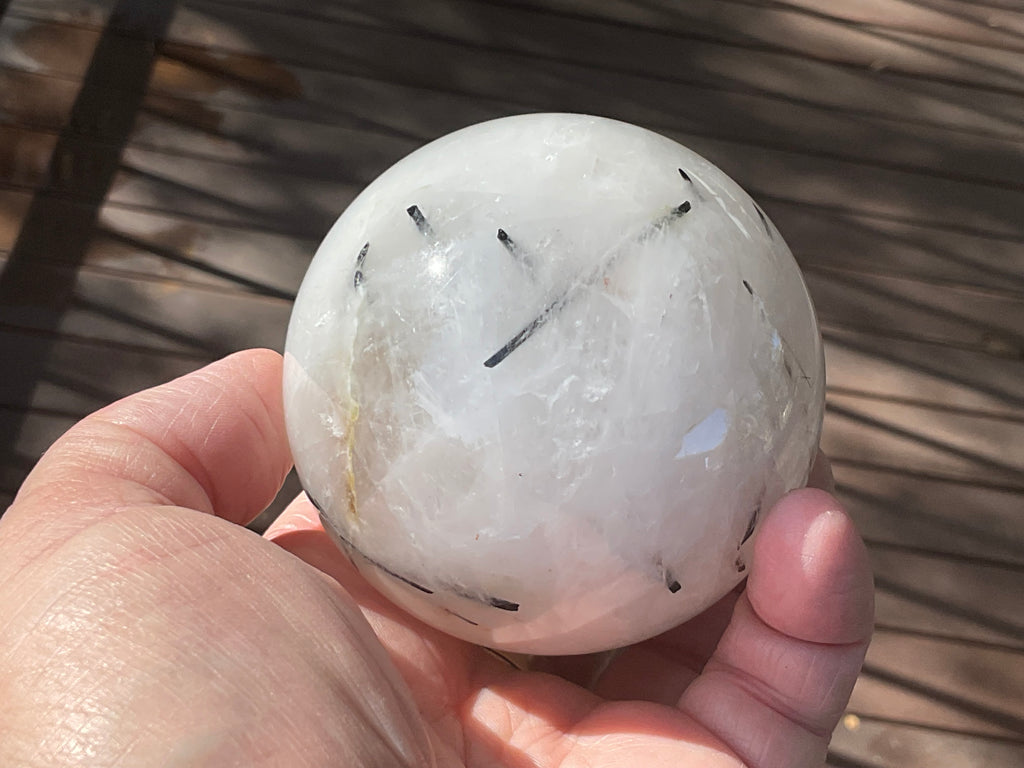 550g Tourmalated Quartz Sphere 3B