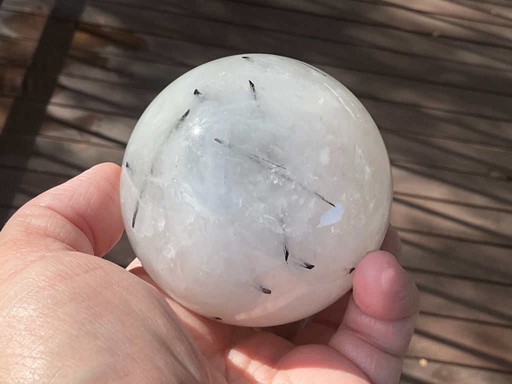 550g Tourmalated Quartz Sphere 3B