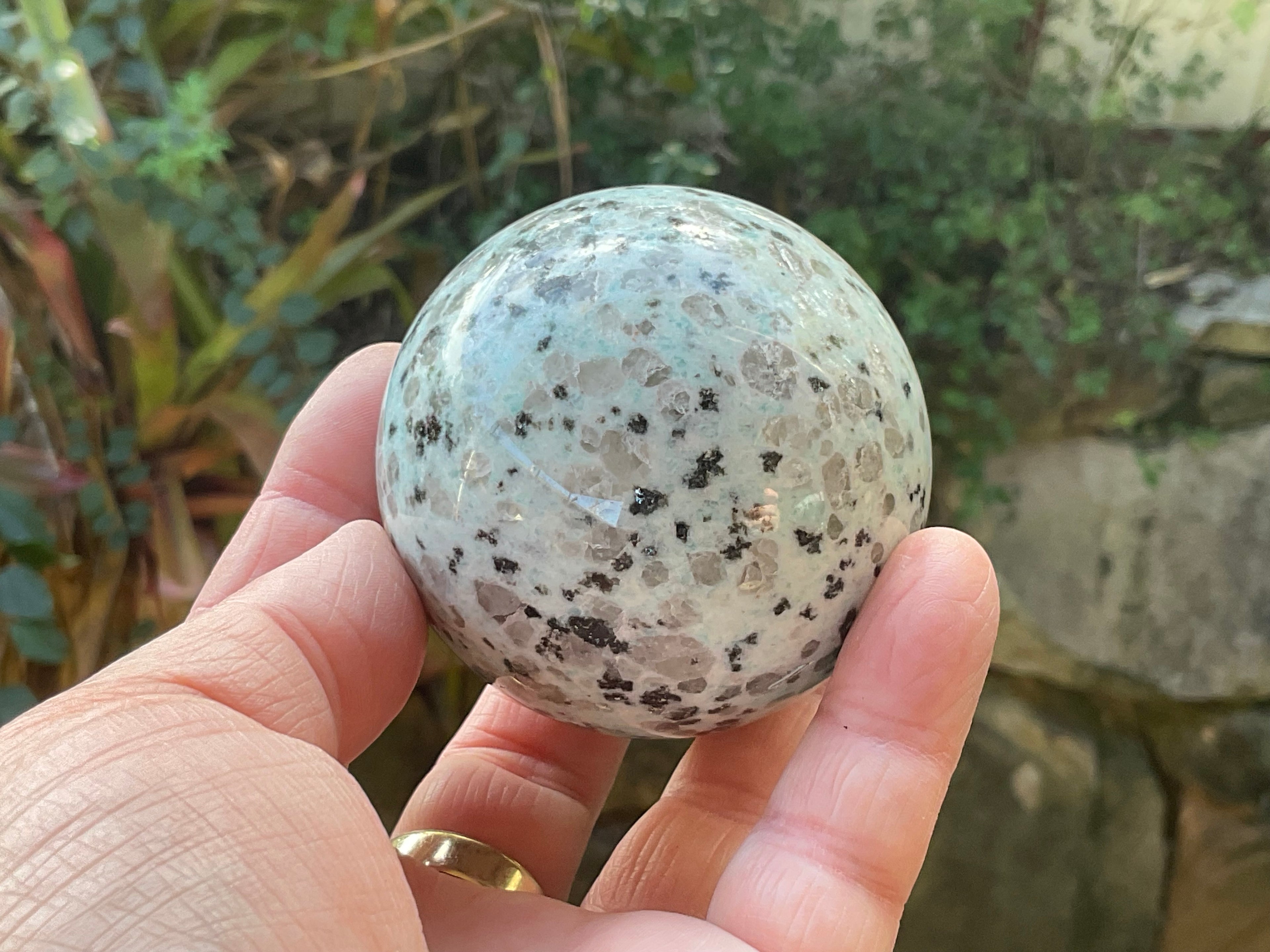 359g “Kiwi Jasper” Sphere 1A