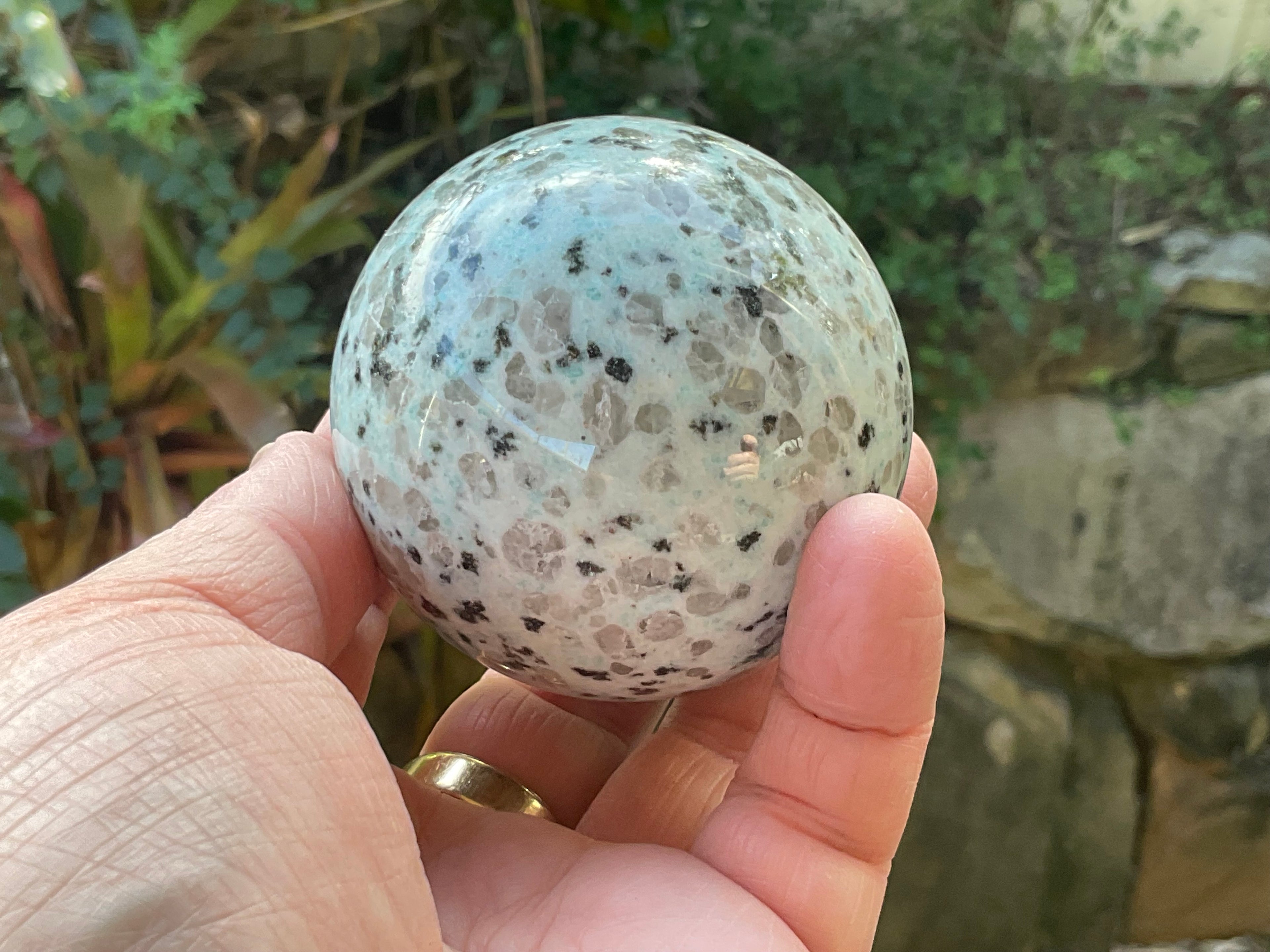 359g “Kiwi Jasper” Sphere 1A
