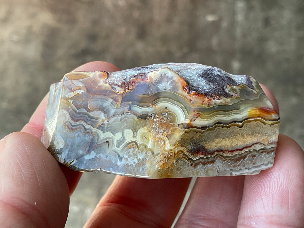 76g Mexican Crazy Lace Agate Freeform 19C