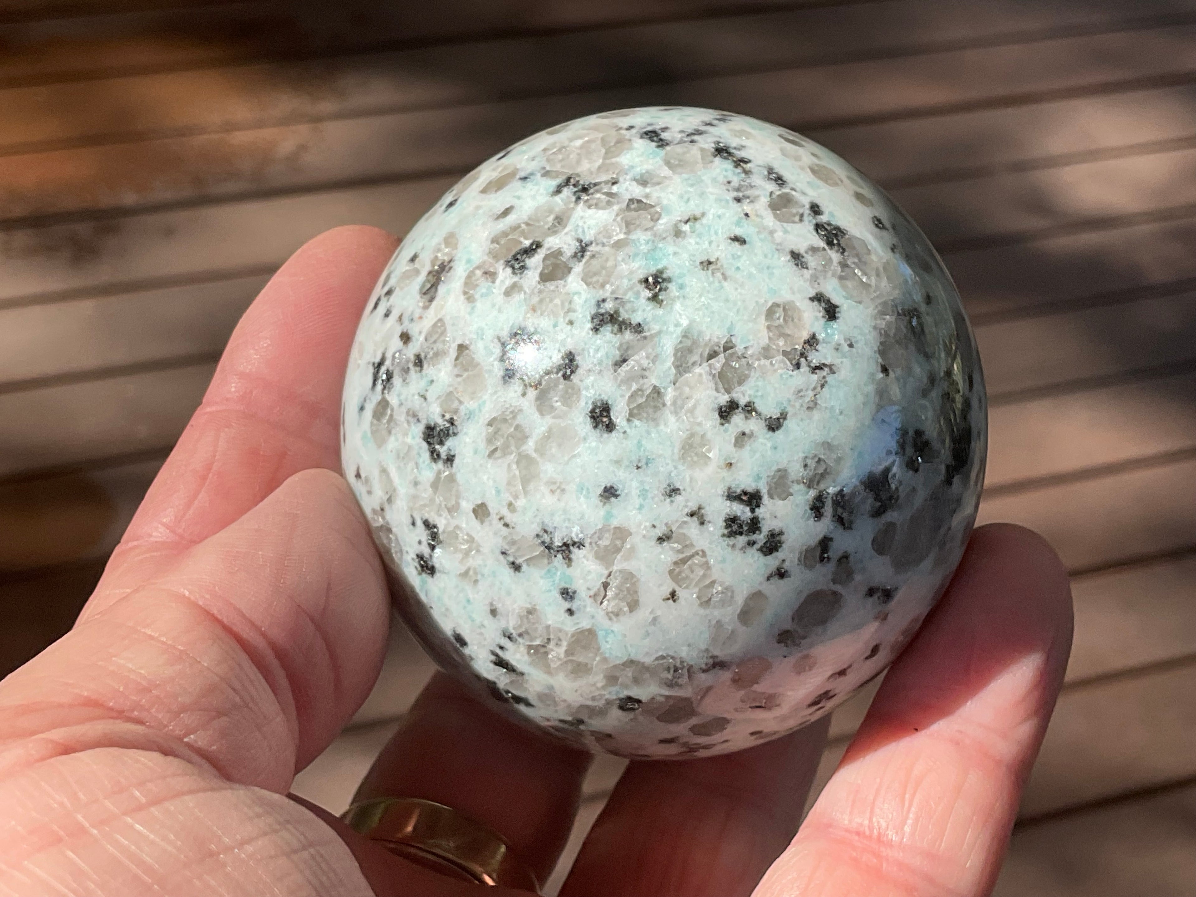 359g “Kiwi Jasper” Sphere 1A