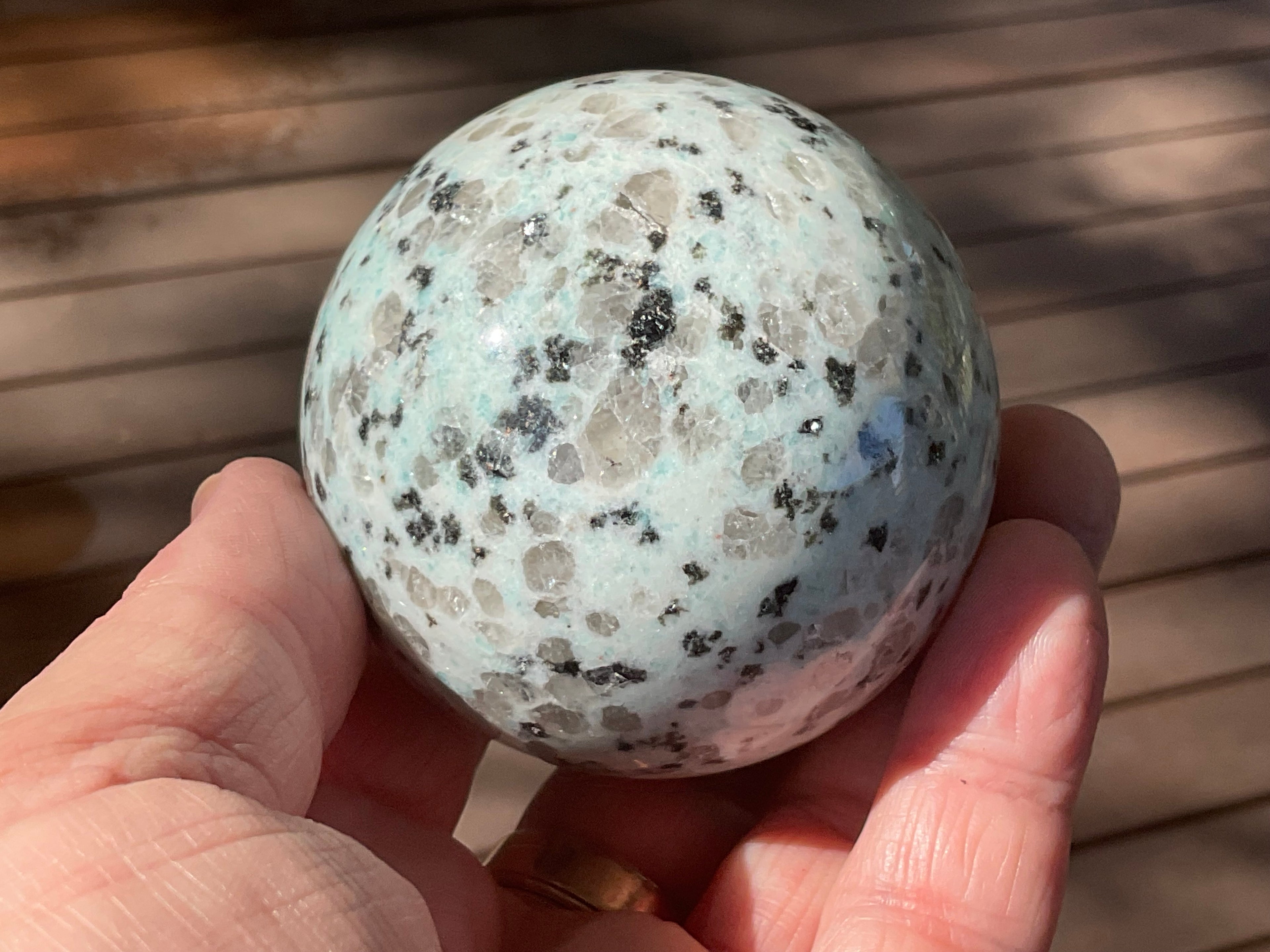 359g “Kiwi Jasper” Sphere 1A