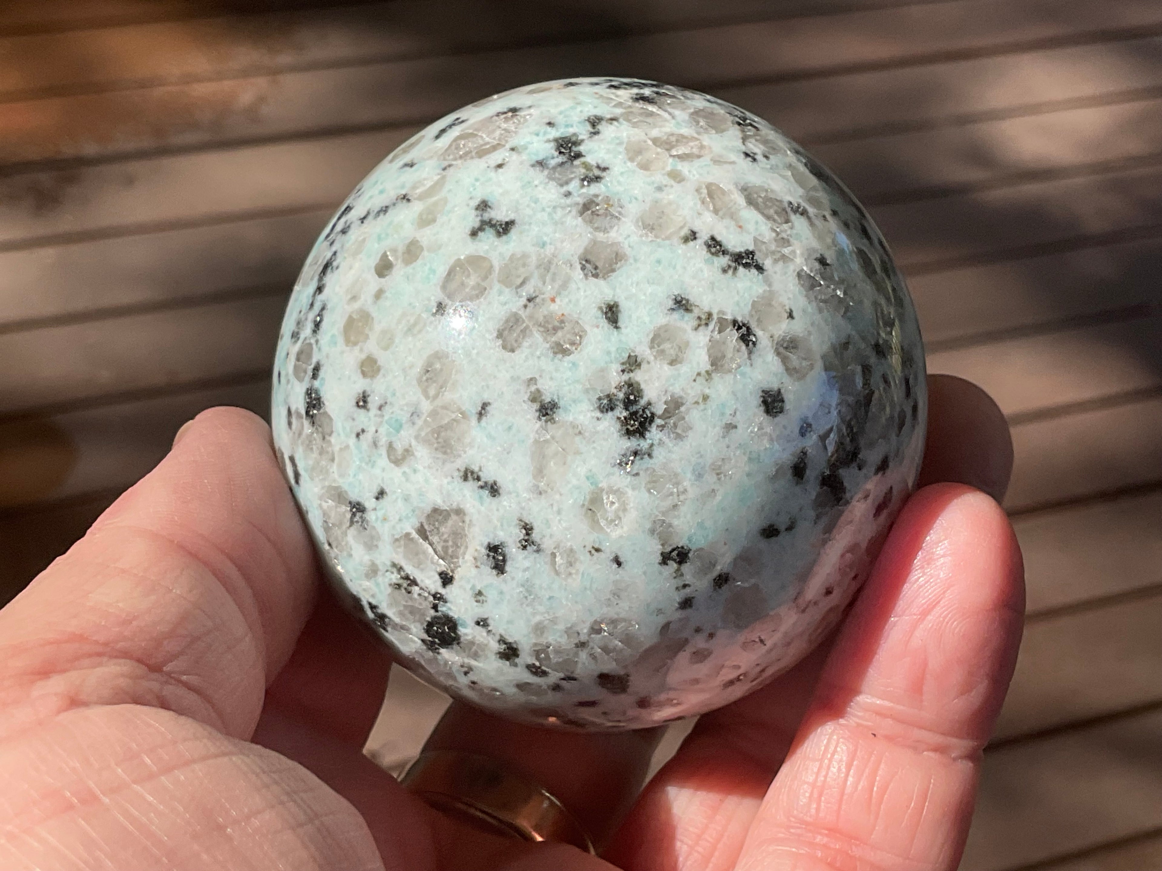359g “Kiwi Jasper” Sphere 1A