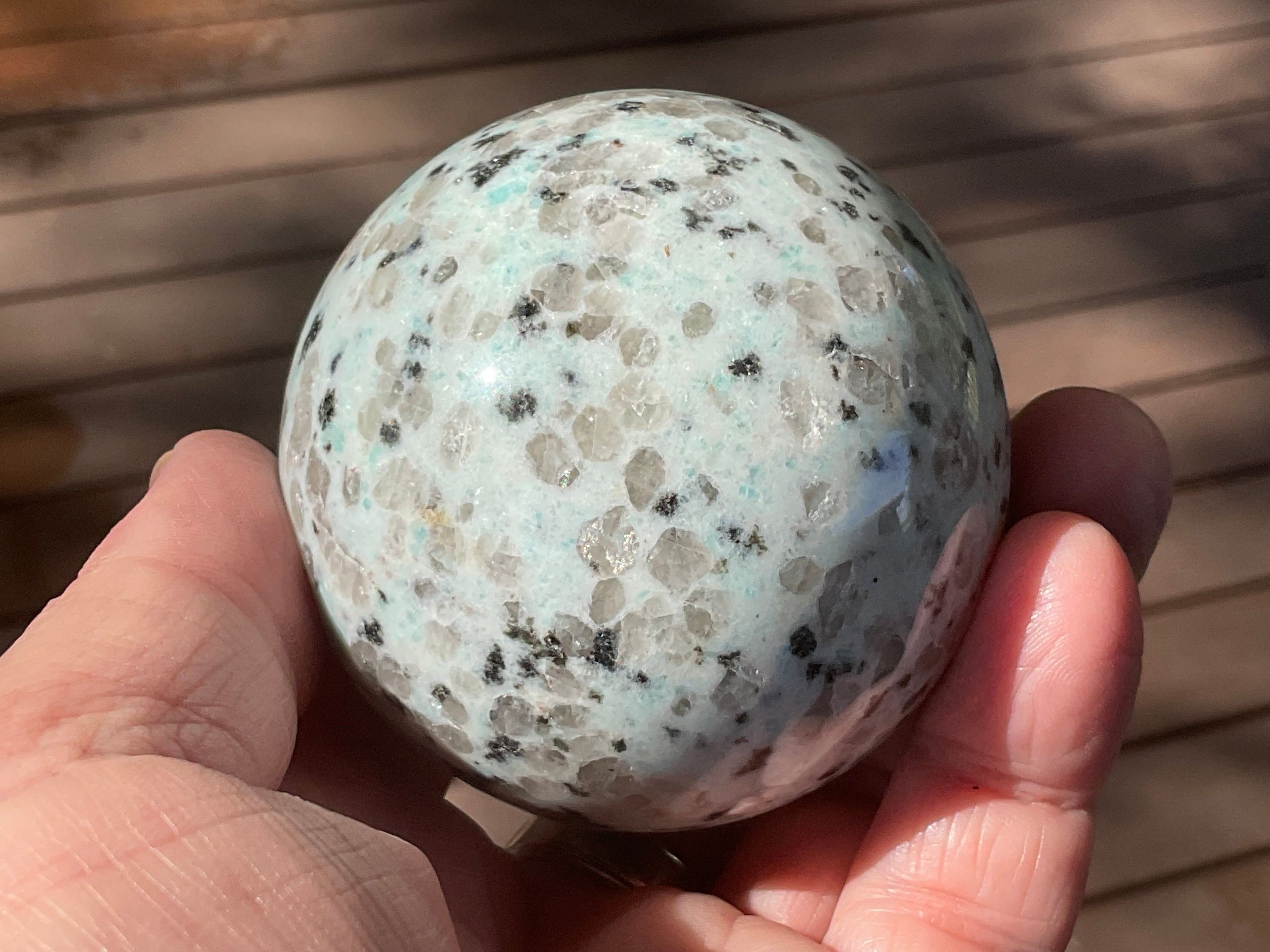 359g “Kiwi Jasper” Sphere 1A