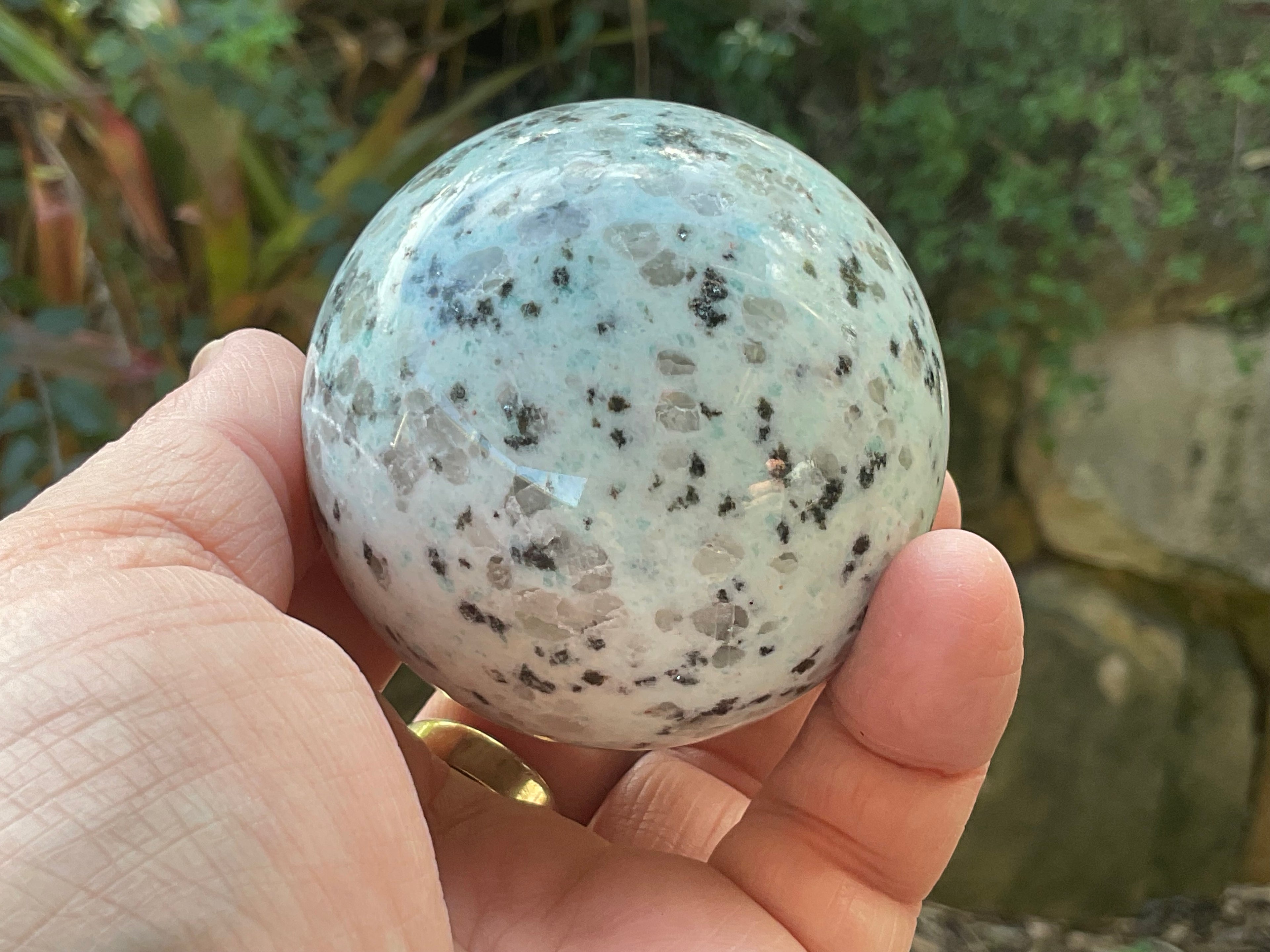331g “Kiwi Jasper” Sphere 1C