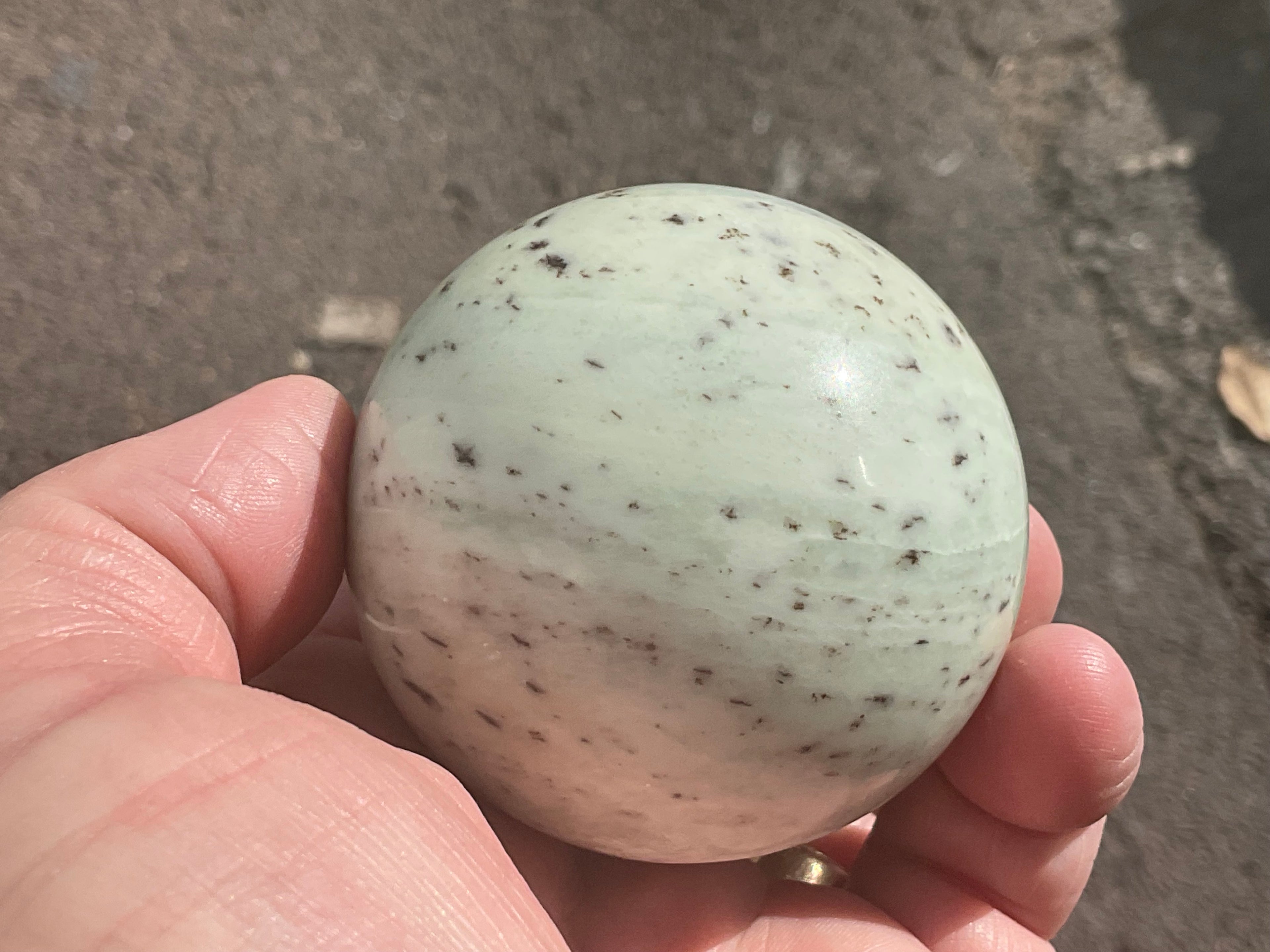 266g Chinese Dendritic Jasper/Siltstone Sphere A