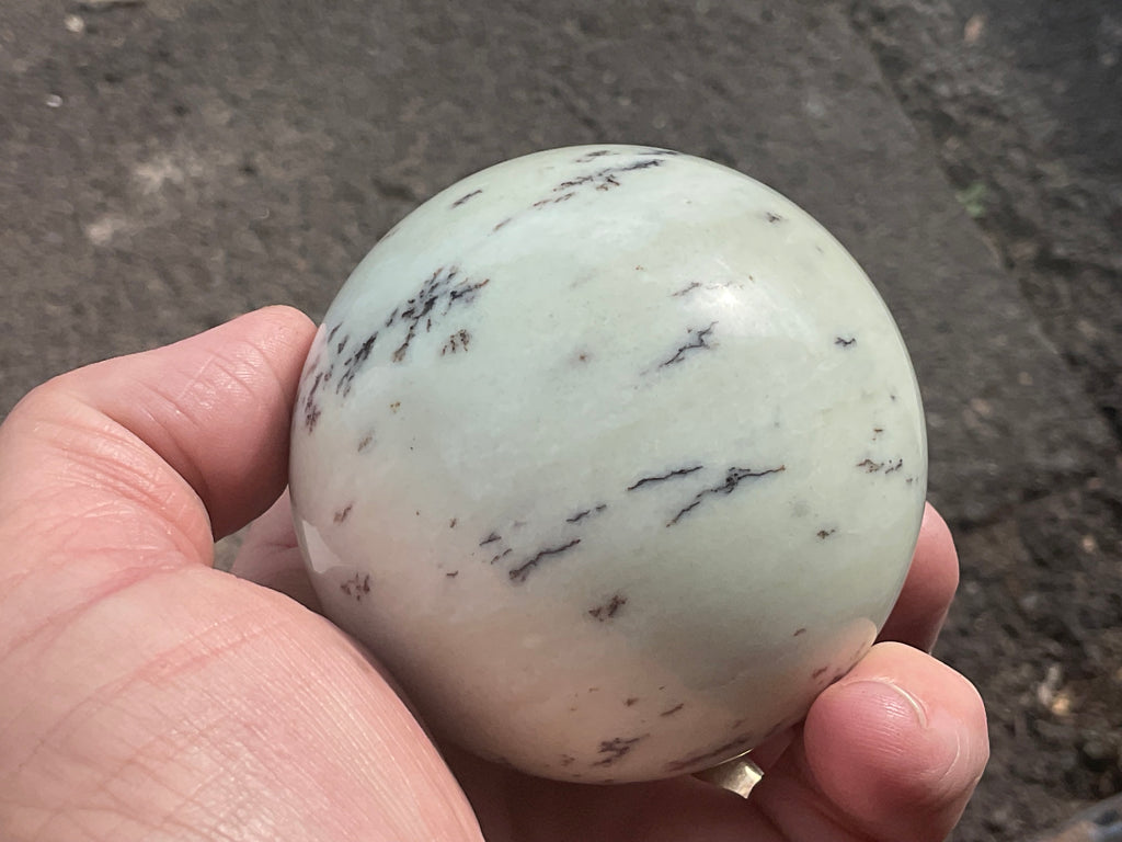 436g Chinese Dendritic Jasper/Siltstone Sphere C