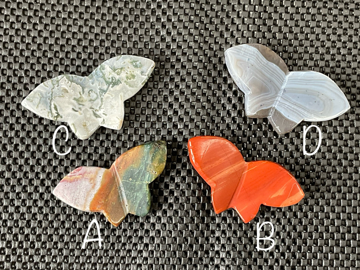 82g Dendritic Agate Butterfly