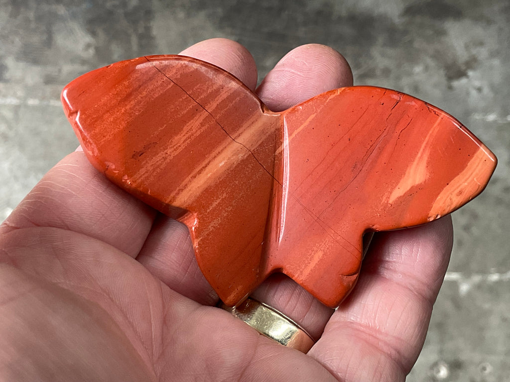 78g Red Jasper Butterfly