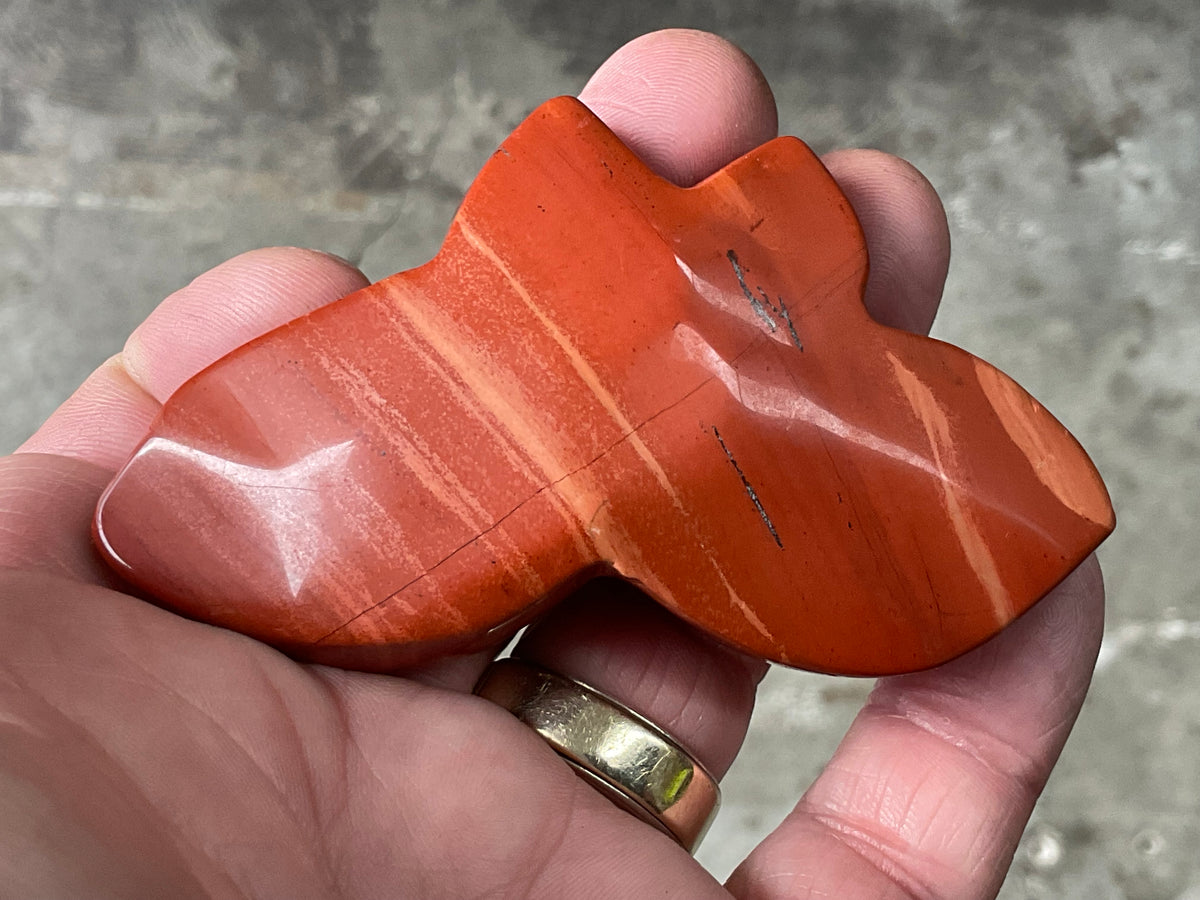 78g Red Jasper Butterfly