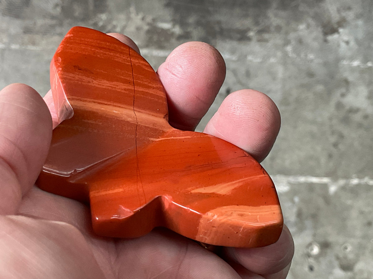 78g Red Jasper Butterfly