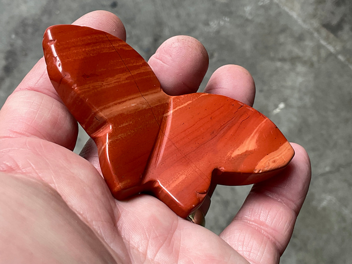 78g Red Jasper Butterfly