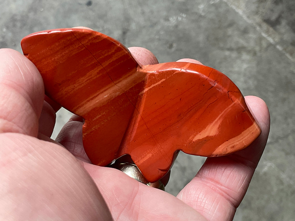 78g Red Jasper Butterfly