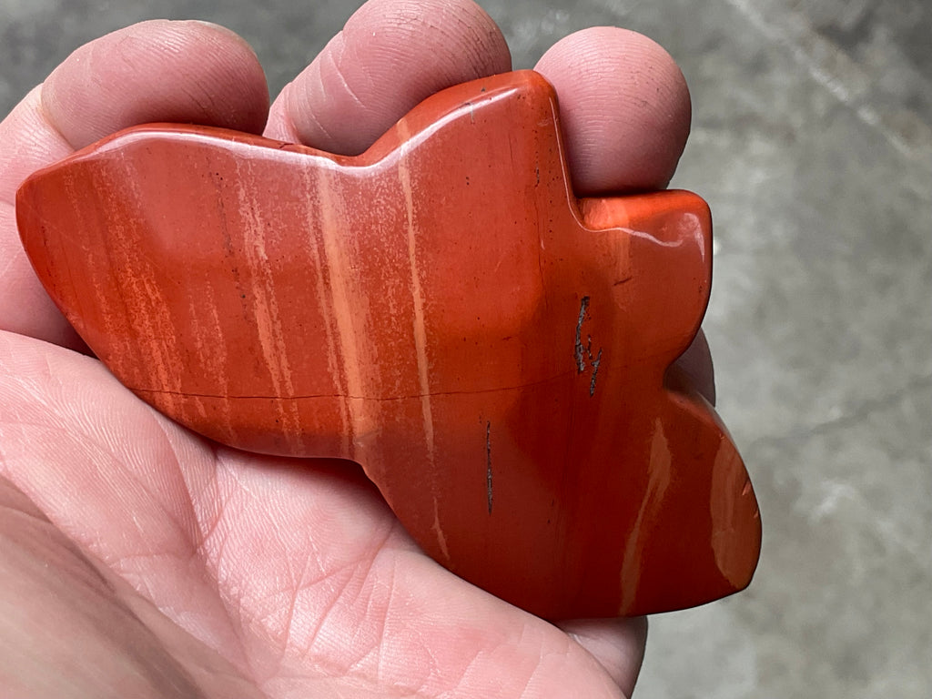 78g Red Jasper Butterfly