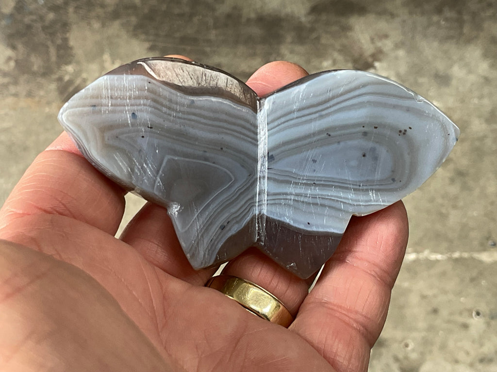 82g Dendritic Agate Butterfly