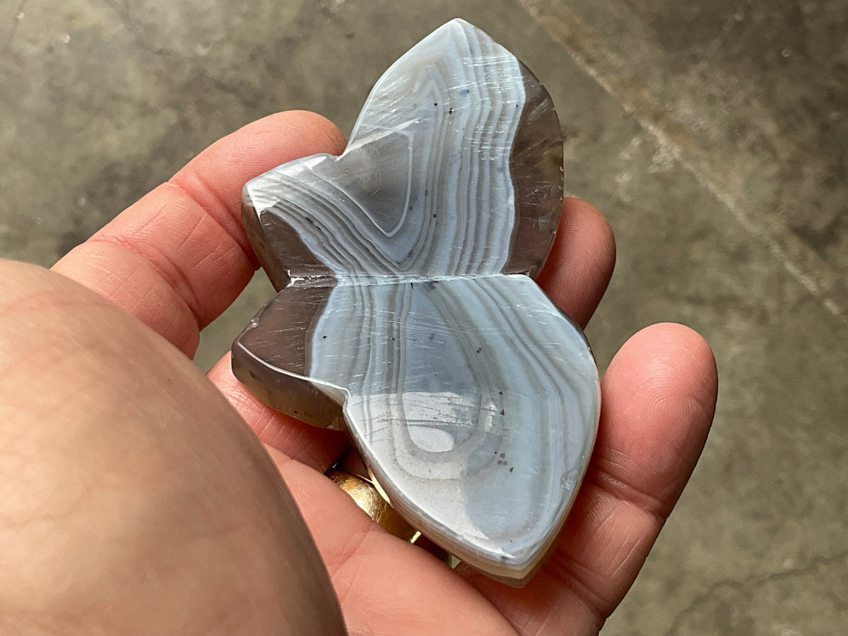 82g Dendritic Agate Butterfly