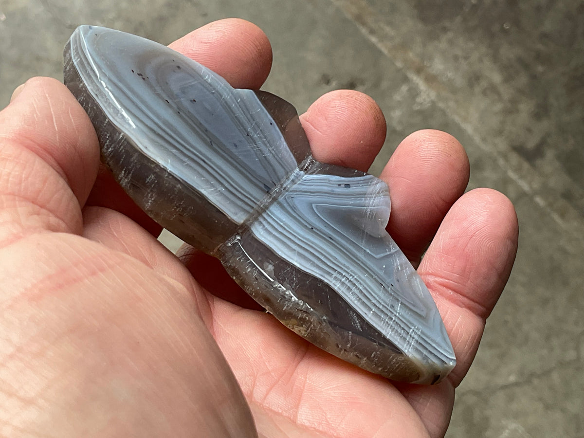 82g Dendritic Agate Butterfly