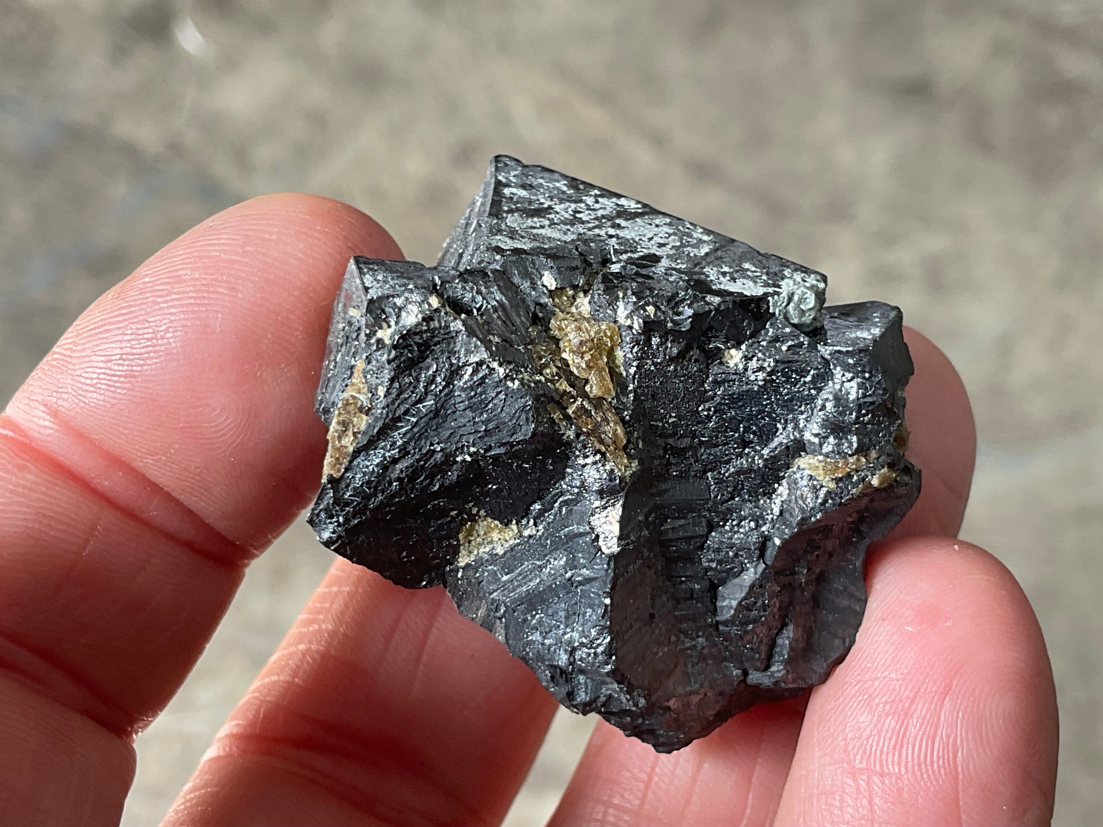 58g Magnetite with Calcite Specimen 1A