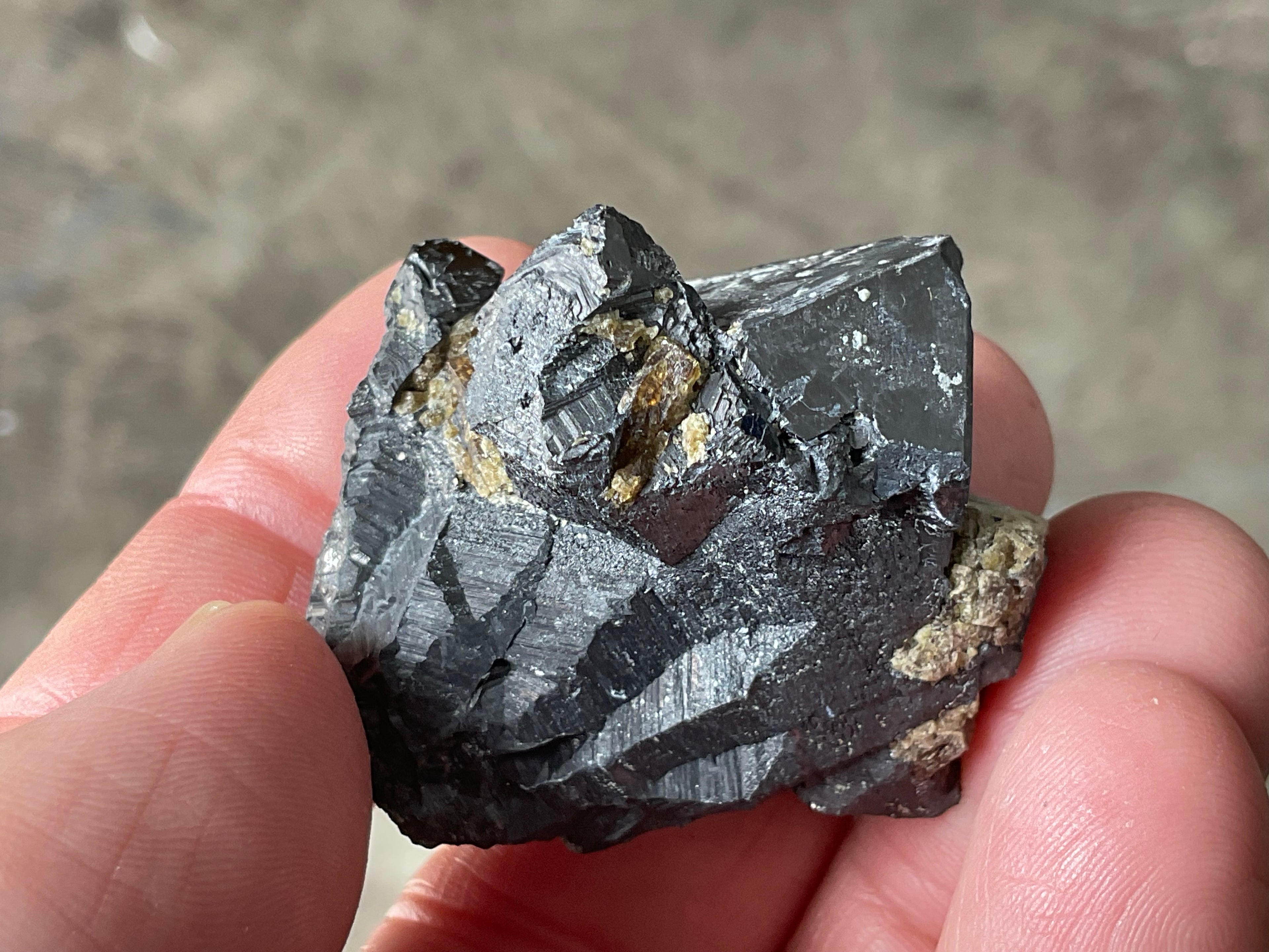 58g Magnetite with Calcite Specimen 1A