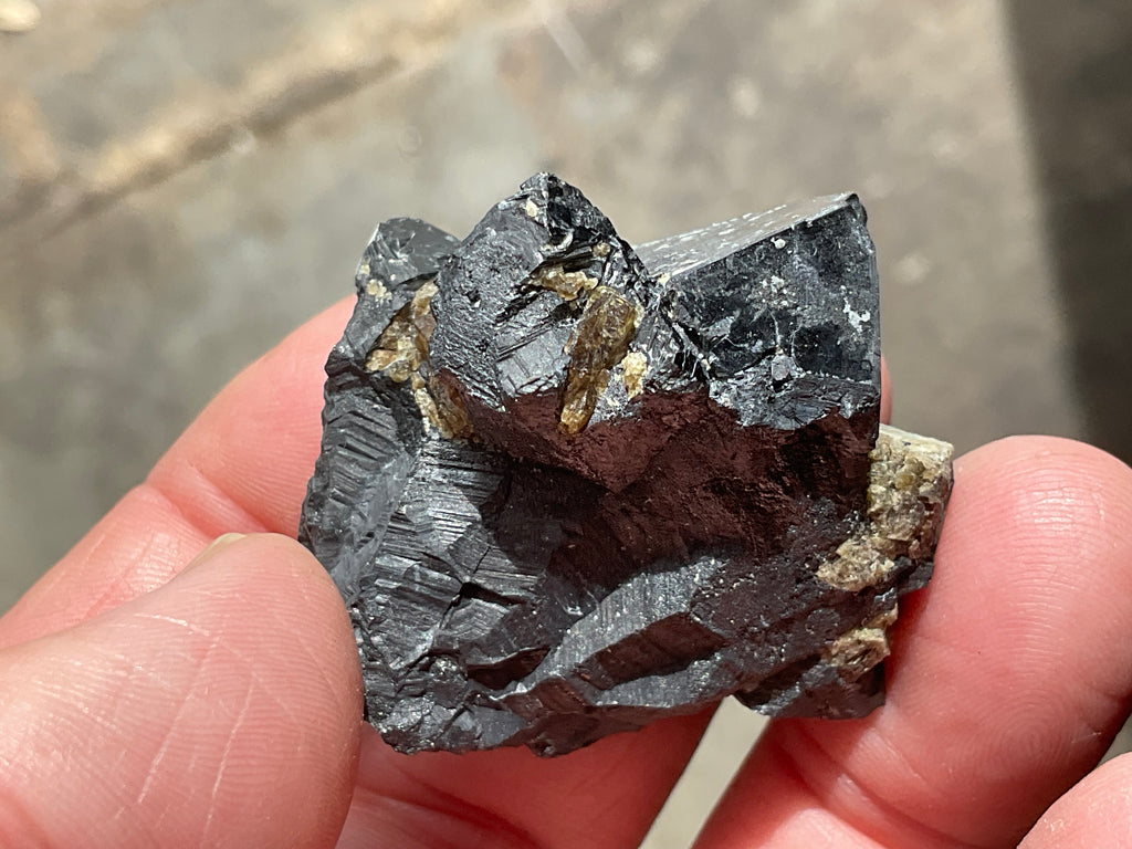 58g Magnetite with Calcite Specimen 1A