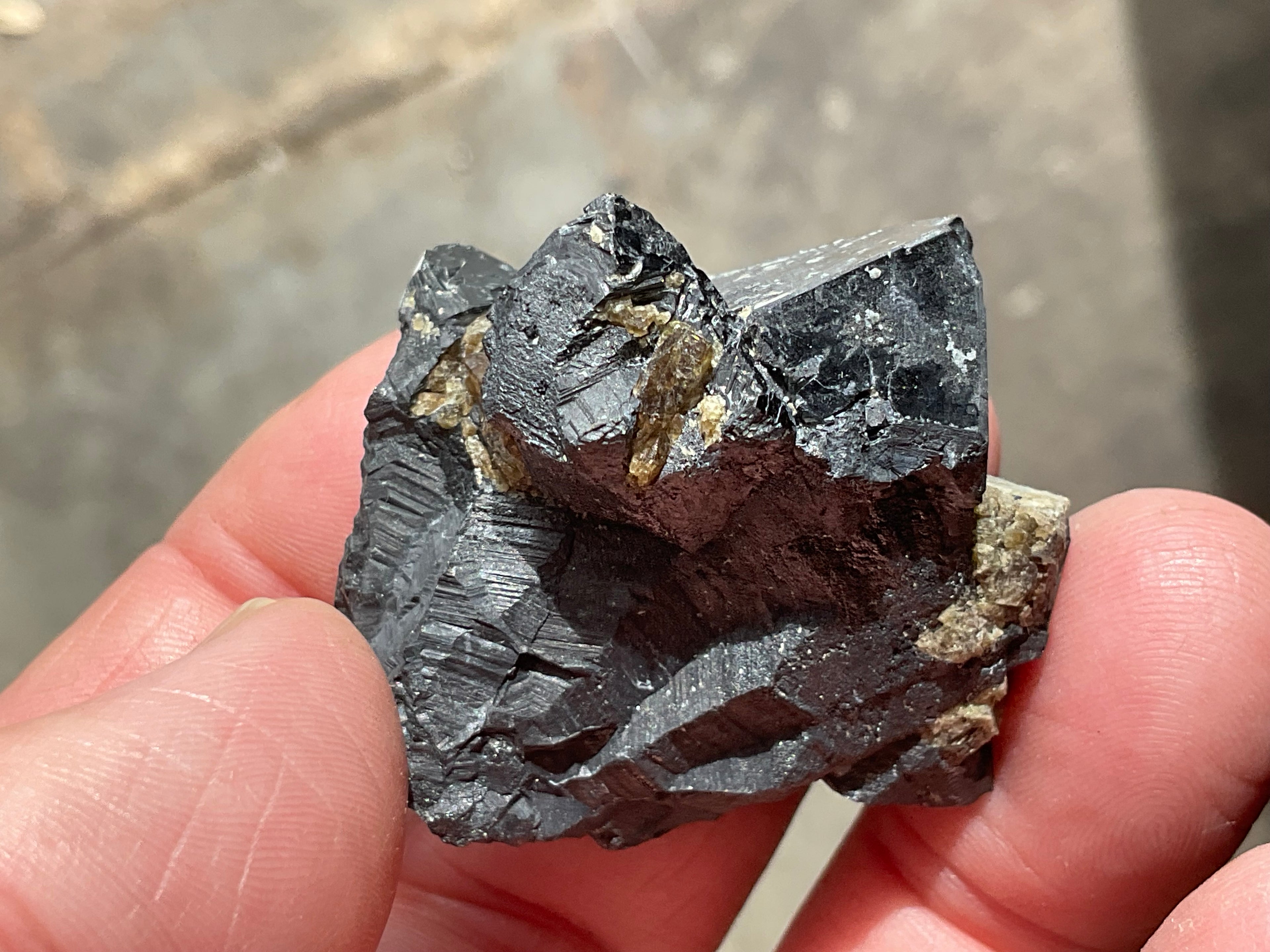 58g Magnetite with Calcite Specimen 1A