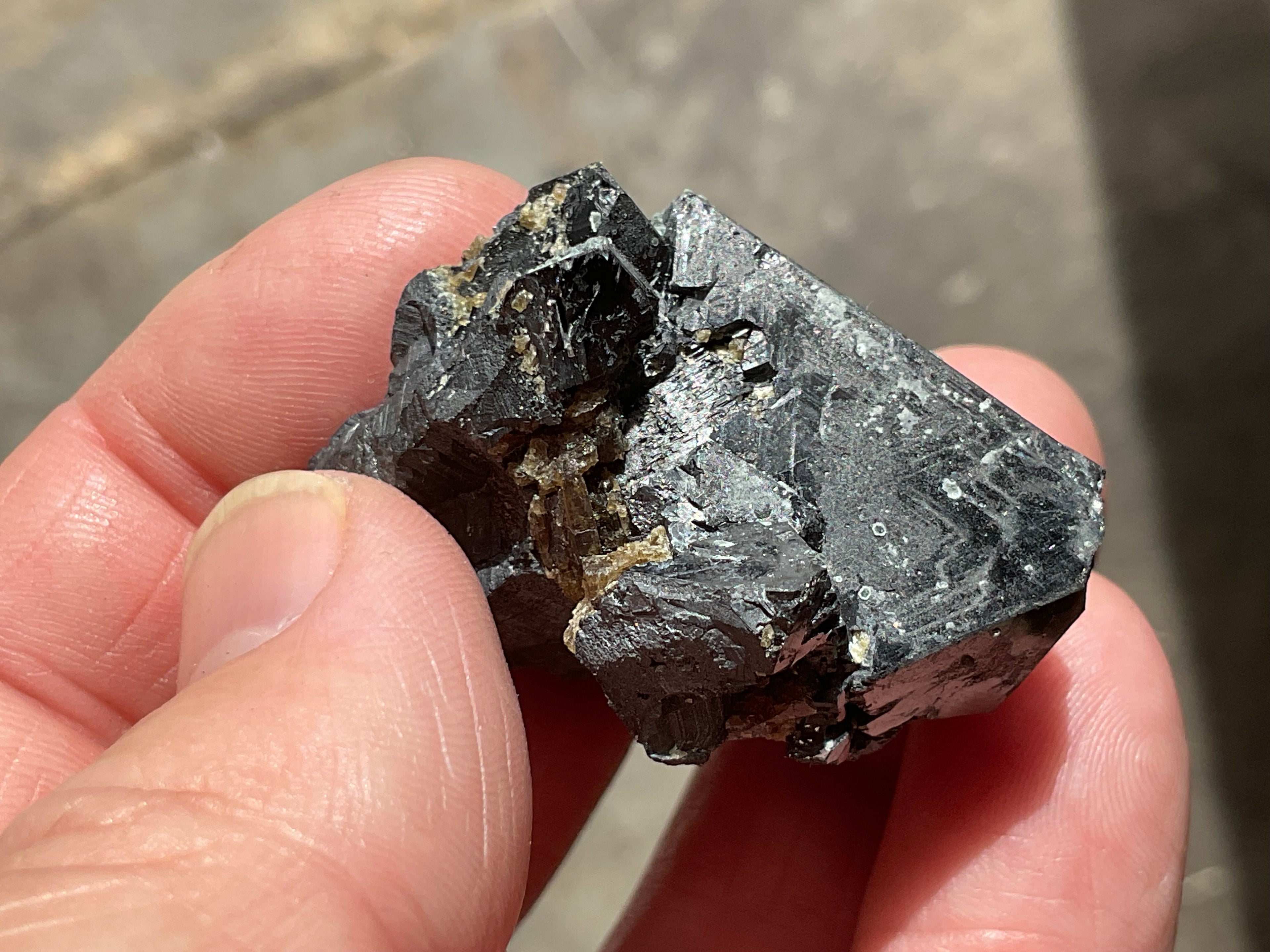 58g Magnetite with Calcite Specimen 1A