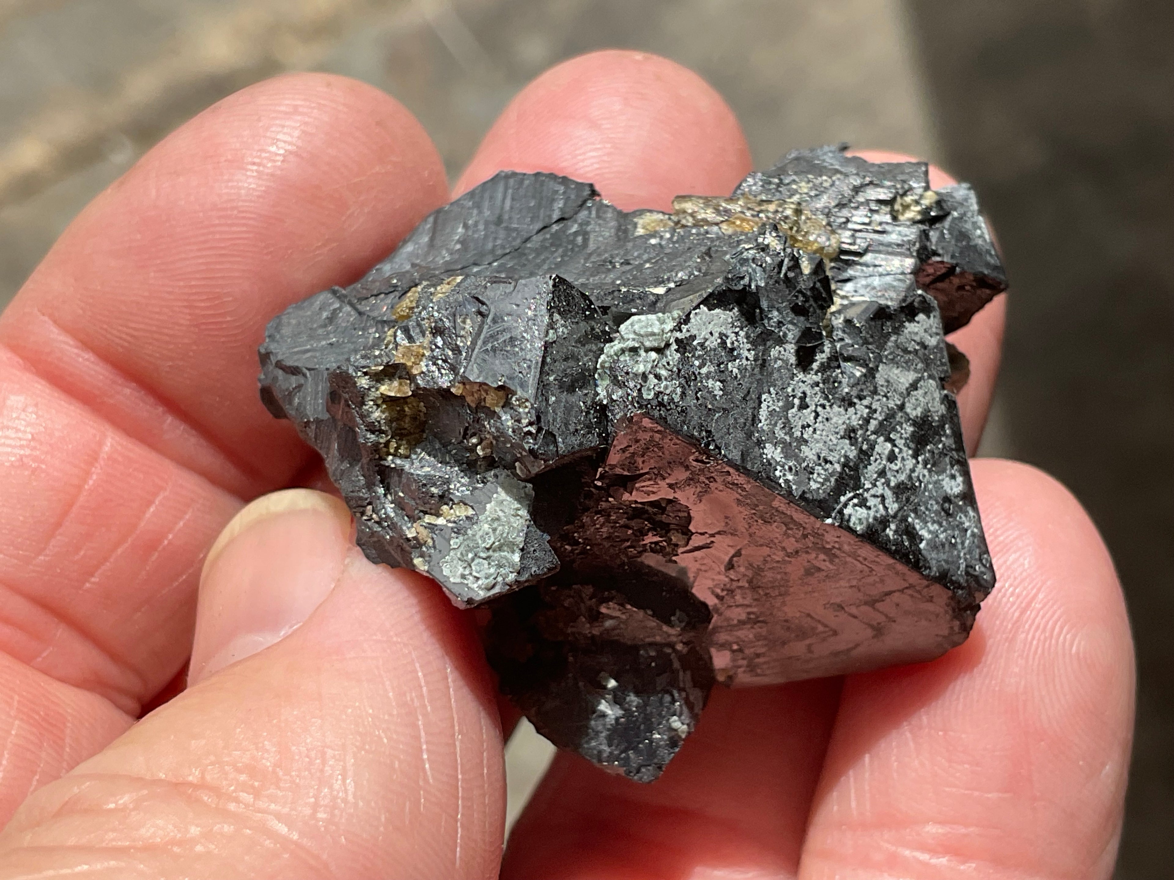 58g Magnetite with Calcite Specimen 1A