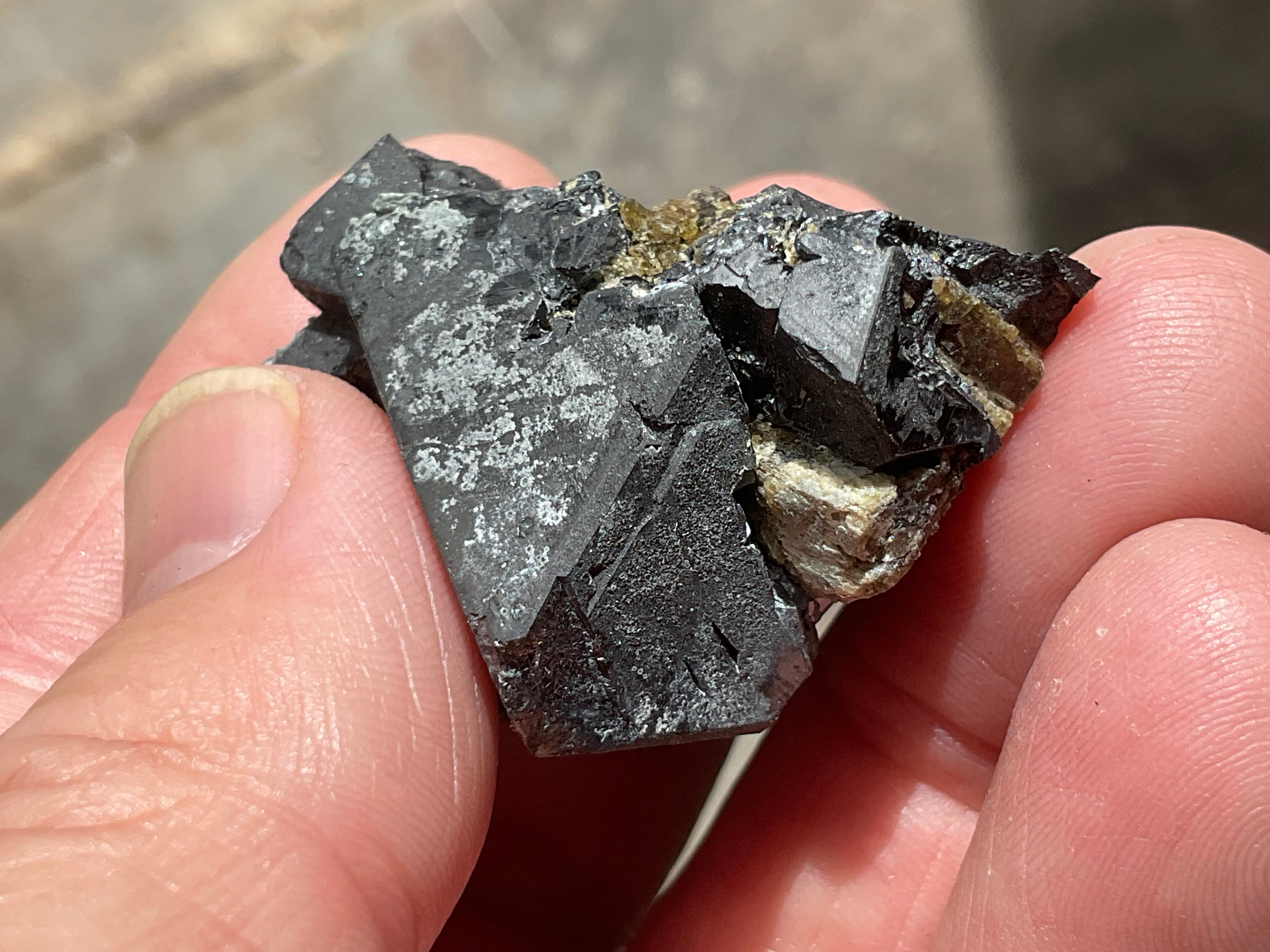 58g Magnetite with Calcite Specimen 1A