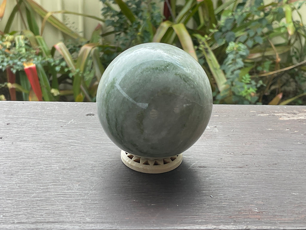 376g Green Jasper Sphere A