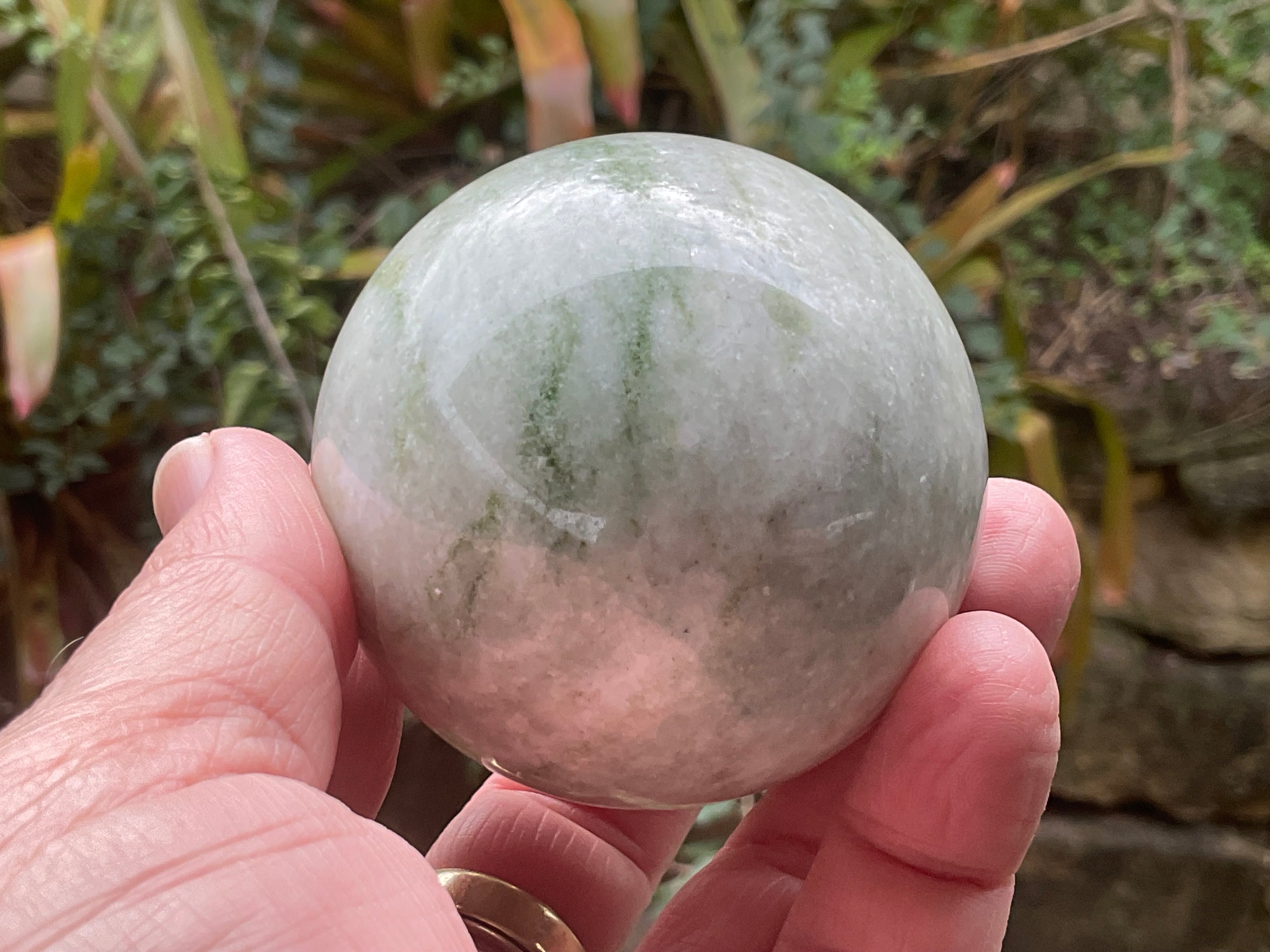 376g Green Jasper Sphere A